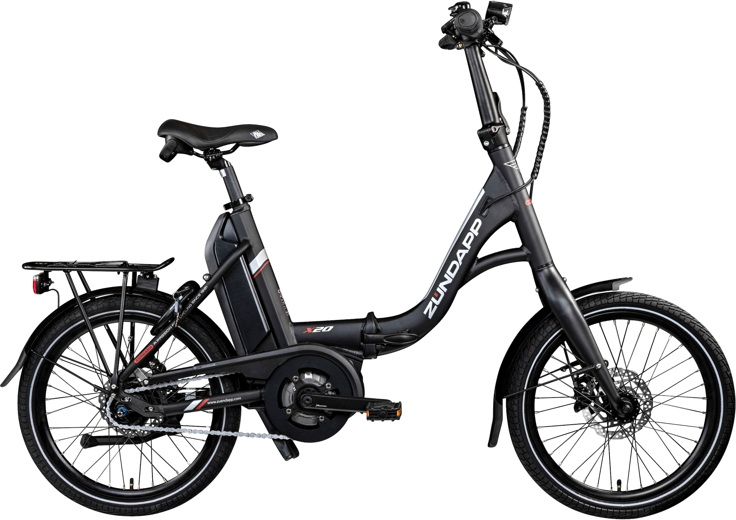 Zündapp E-Bike »X20«, 7 Gang, Shimano, Nexus, Mittelmotor 250 W, Pedelec, Elektrofahrrad für Damen u. Herren