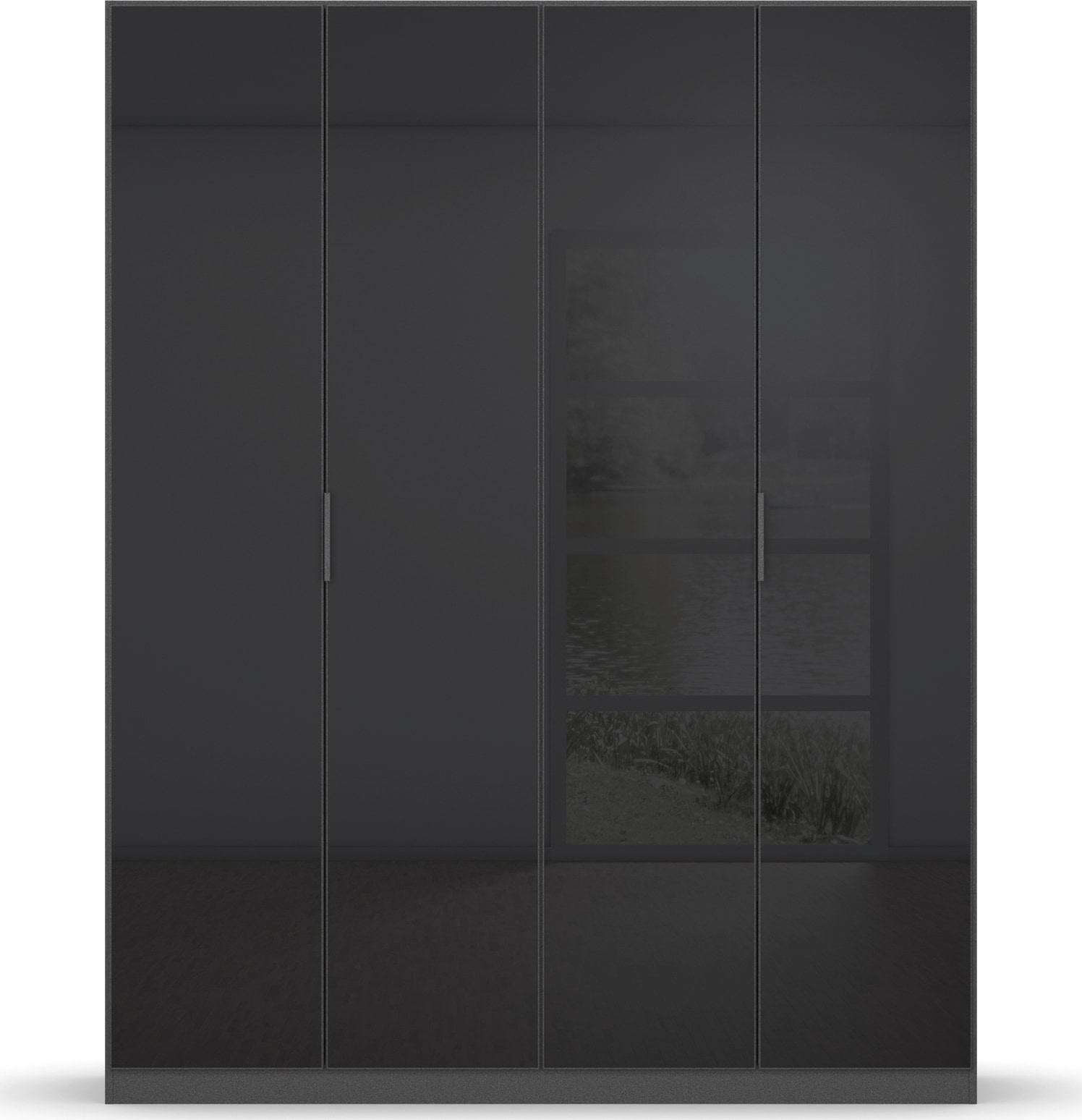 rauch Drehtürenschrank »Kleiderschrank Schrank Garderobe KOLUNA mit hochwertiger Glasfront«, inkl. 2 Innenschubladen sowie extra Einlegeböden MADE IN GERMANY