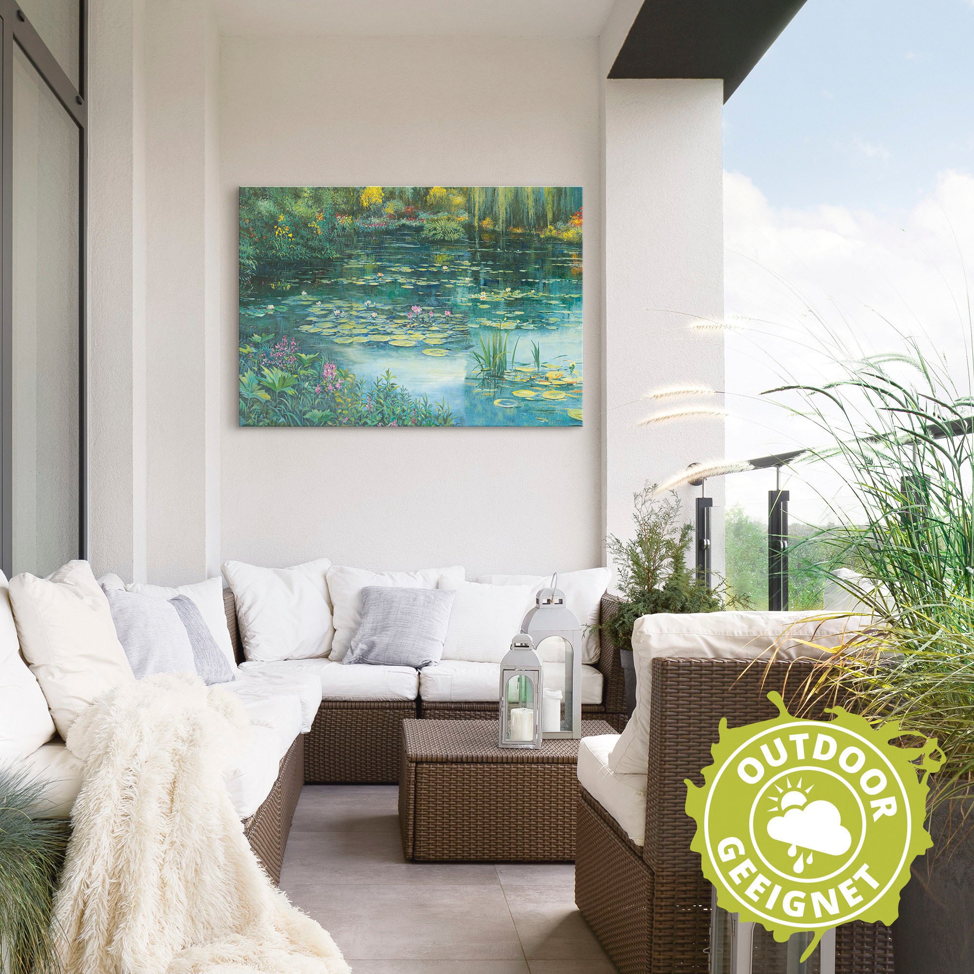 Artland Wandbild »Teichlandschaft I«, Gewässer, (1 St.), als Alubild, Outdoorbild, Leinwandbild, Poster in verschied. Größen