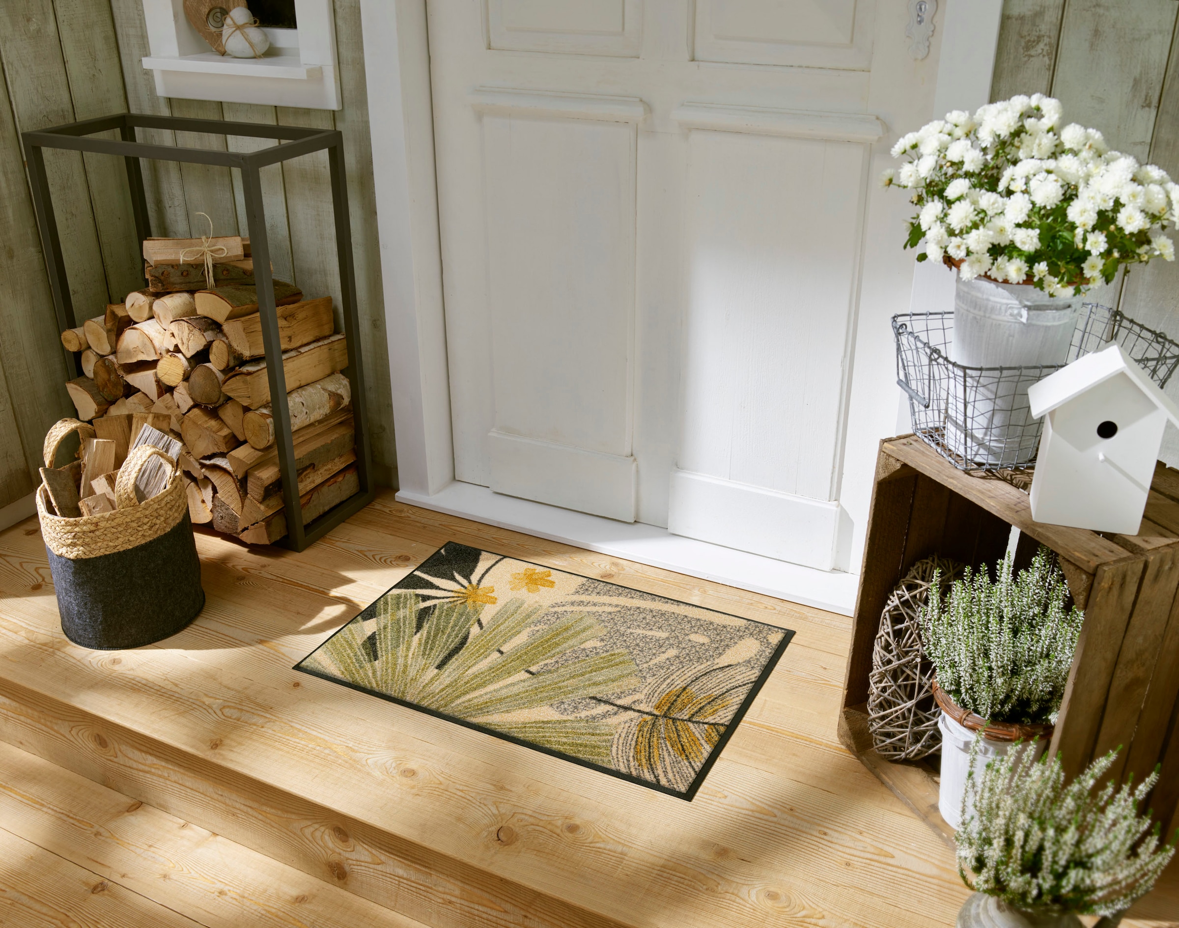 wash+dry by Kleen-Tex Fußmatte »Garden Soul« rechteckig 7 mm Höhe