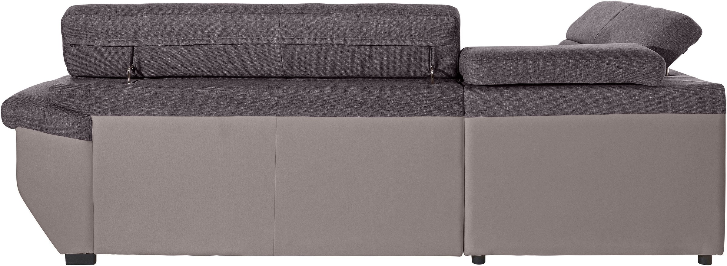 COTTA Polstergarnitur »Speedway L-Form«, (Set), Set bestehend aus: Ecksofa mit Kopfteilverstellung & Hocker
