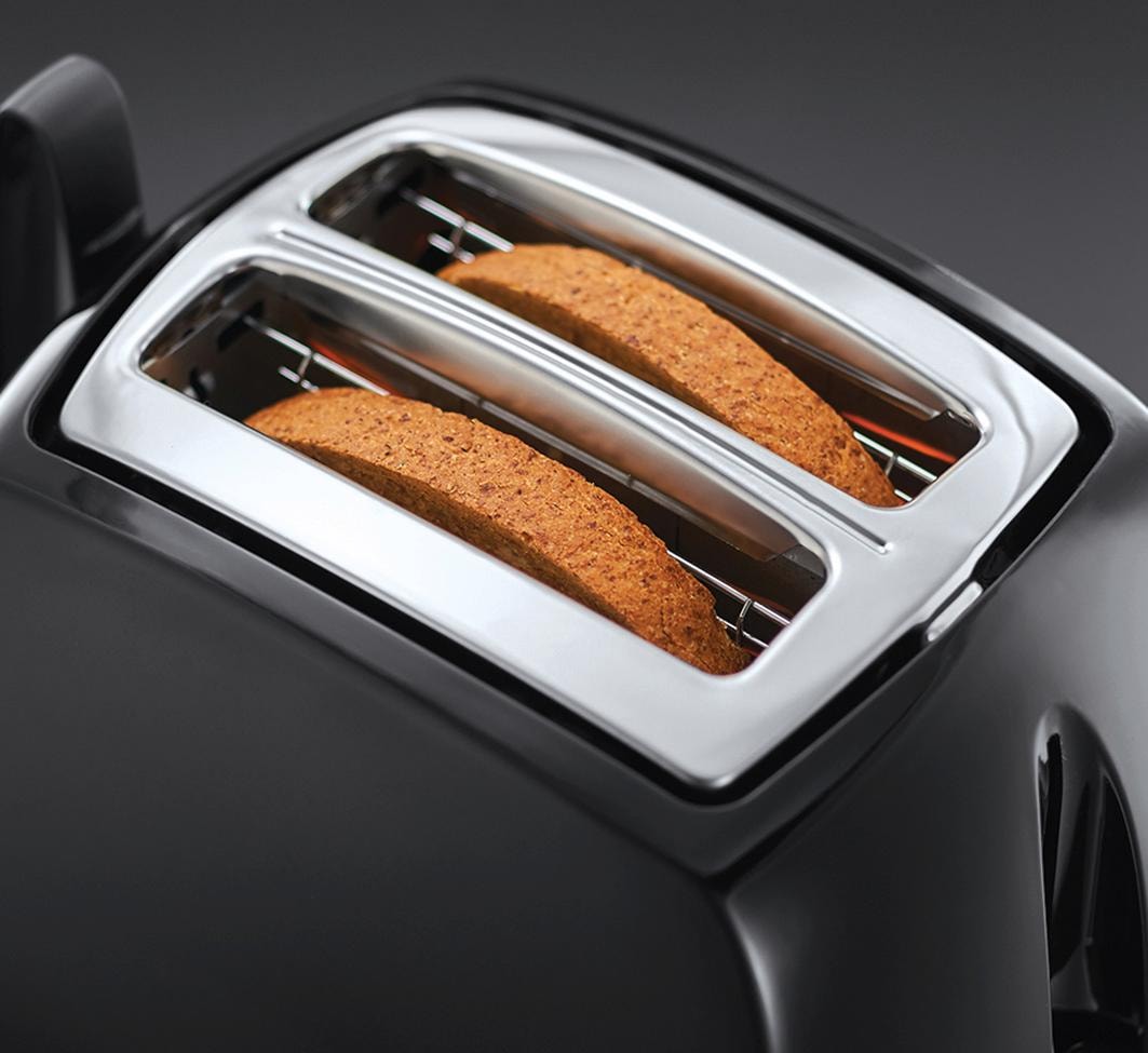 RUSSELL HOBBS auf kurze 2 Rechnung 2 Toaster 850 »22601-56 W Textures für Schlitze, Plus«, bestellen Scheiben