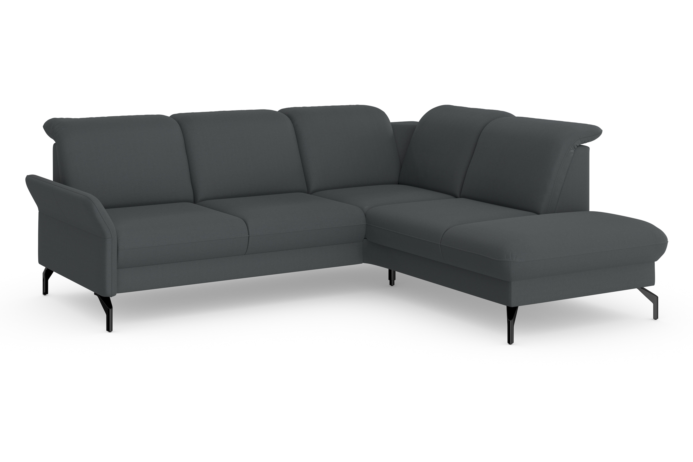 sit&more Ecksofa »Fashion L-Form« wahlweise mit Kopfteilverstellung und Vorziehsitz, motorisch