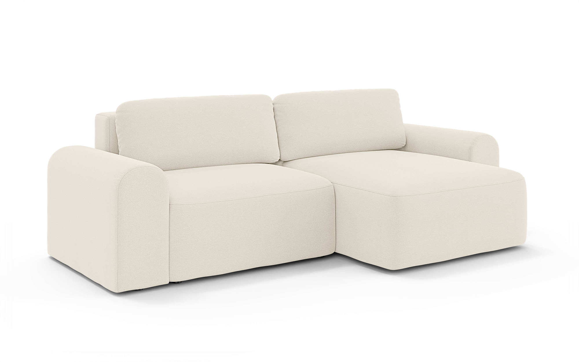 OTTO home Ecksofa »LEOO universell Schlafsofa mit Bettkasten, Maße B/T/H: 272/152/84,5 cm«, L-Form mit Recamiere rechts oder links montierbar, hoher Sitzkomfort