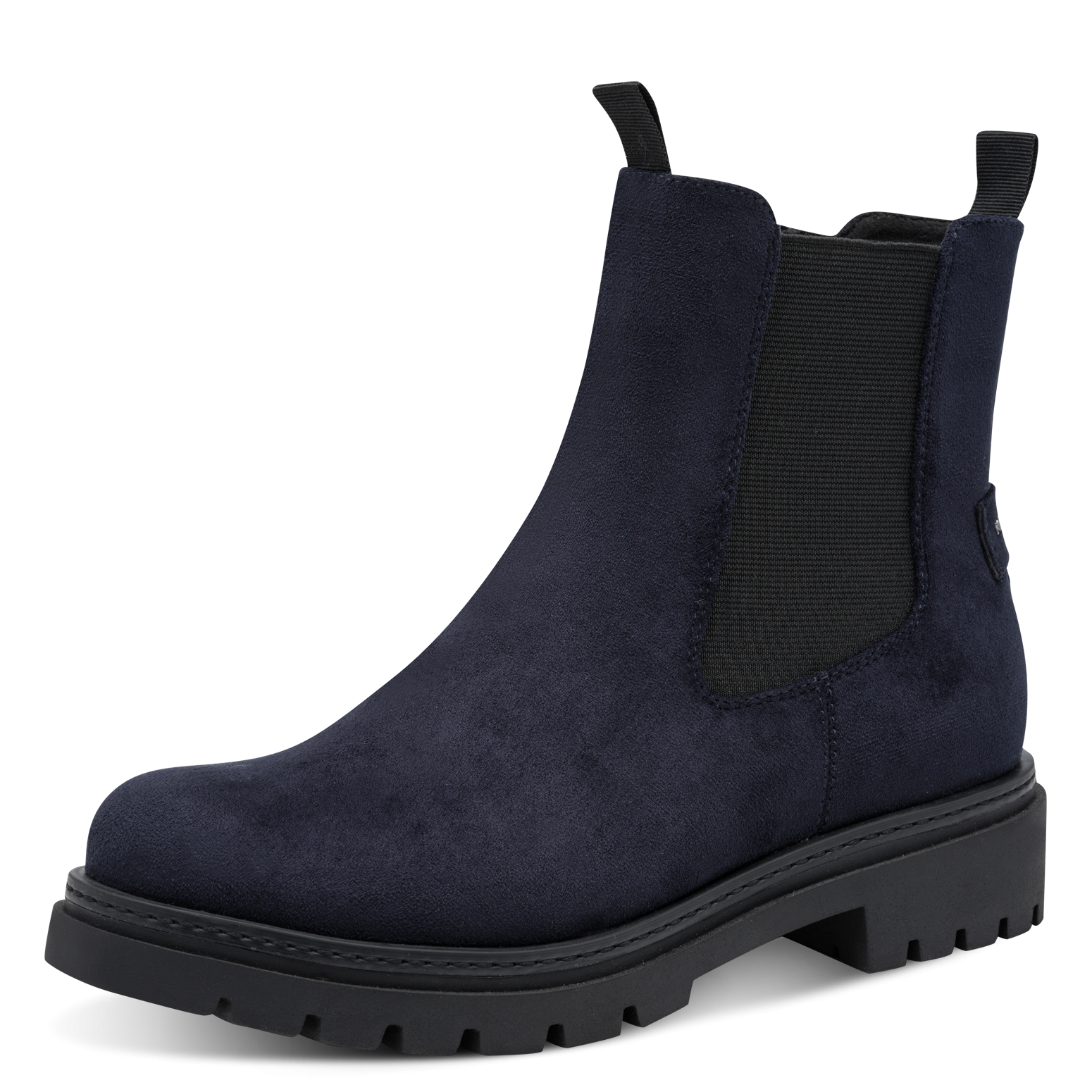 MARCO TOZZI Chelseaboots  Blockabsatz, Stiefelette mit Stretcheinsatz an der Außenseite