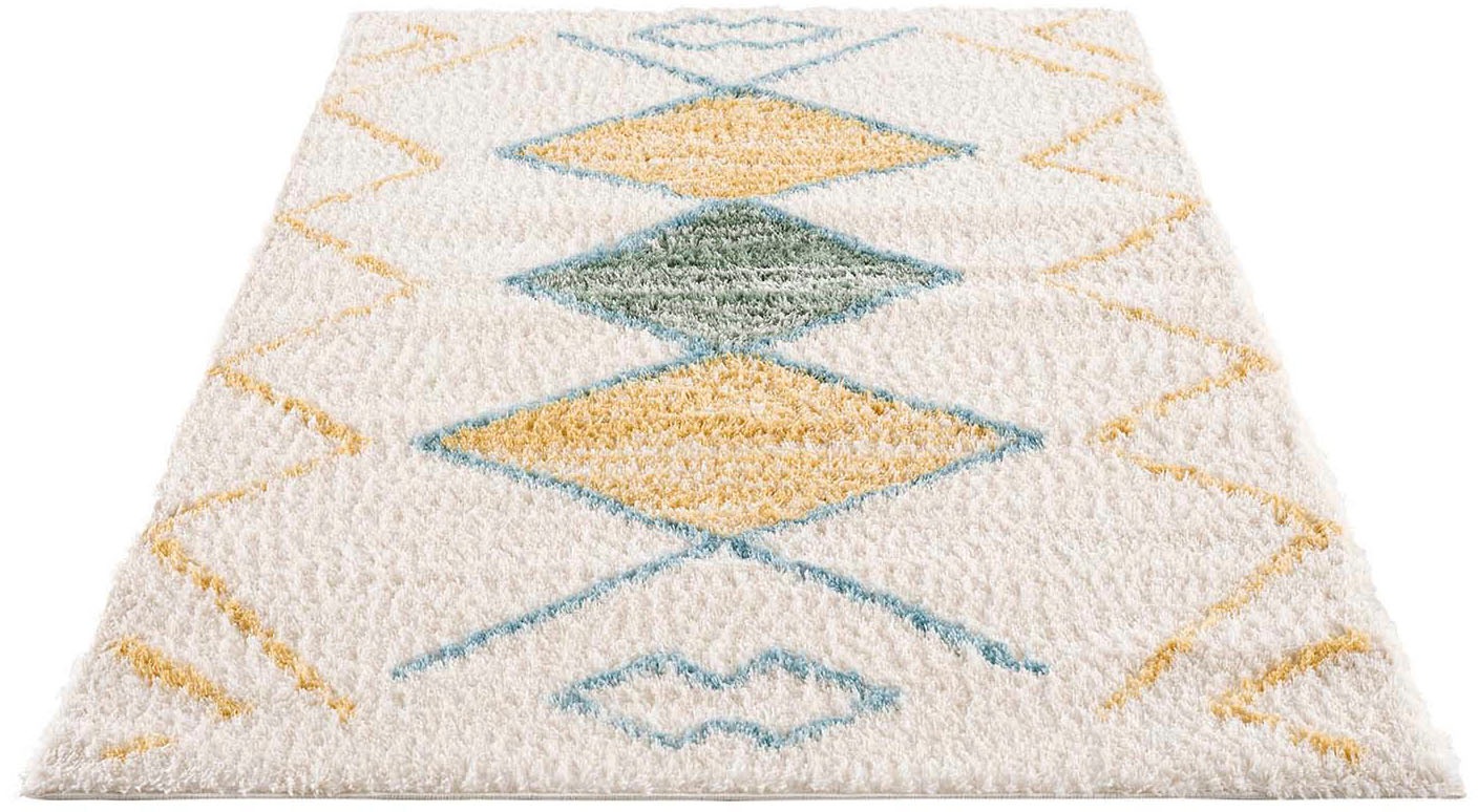 Carpet City Hochflor-Teppich "Pulpy 557" rechteckig 30 mm Höhe besonders we günstig online kaufen