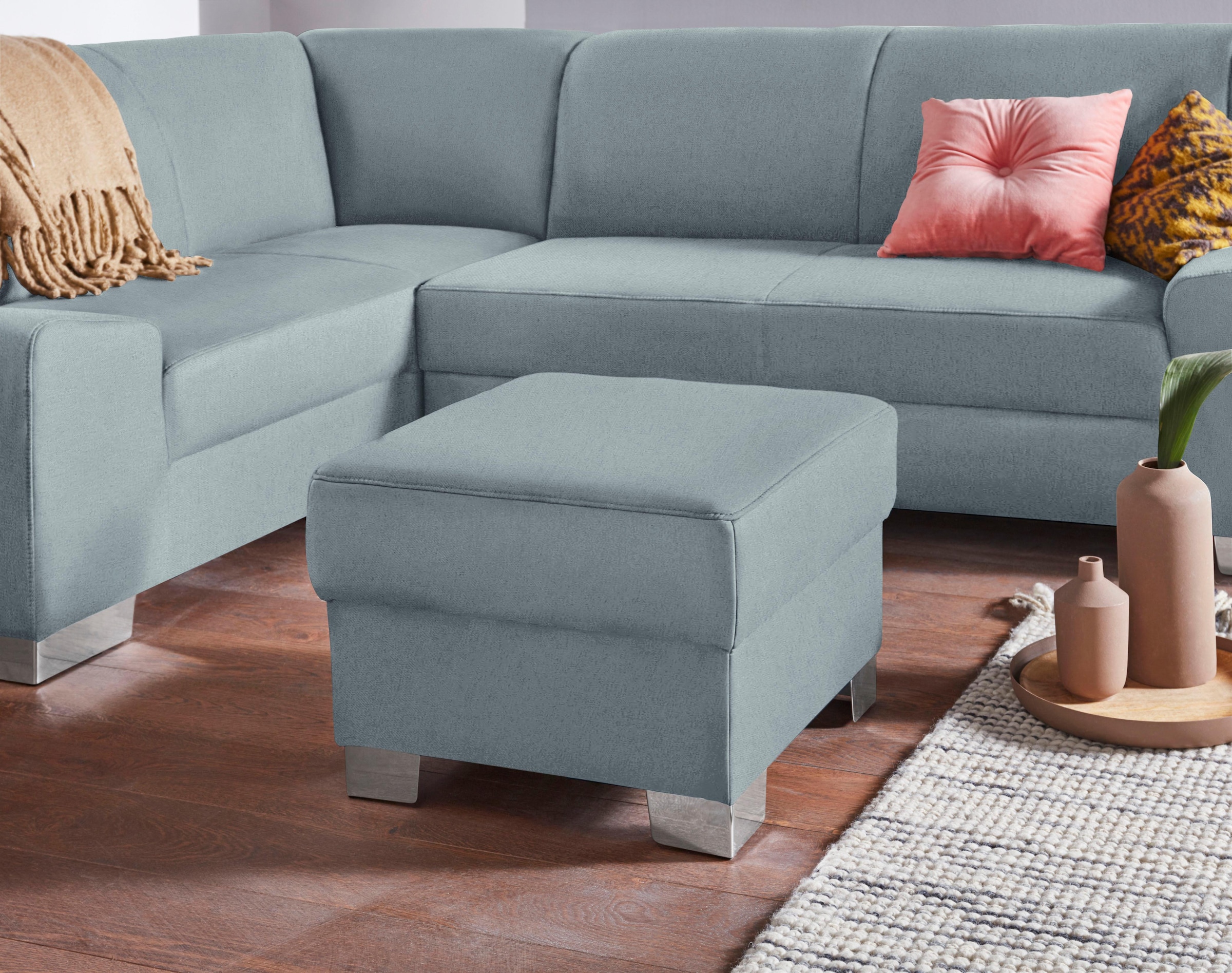 DOMO collection Hocker »Anzio«, wahlweise mit Federkern