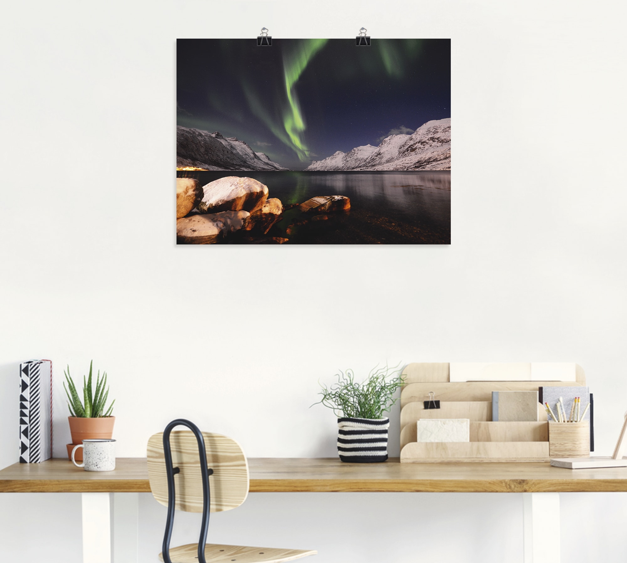 Artland Wandbild »Nordlicht Norwegen II«, Himmel, (1 St.), als Alubild, Out günstig online kaufen