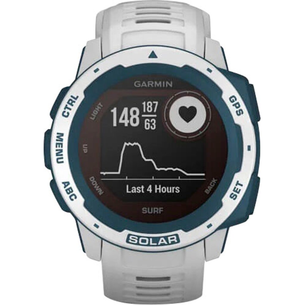 Garmin Smartwatch »Instinct Solar – Surf Edition«