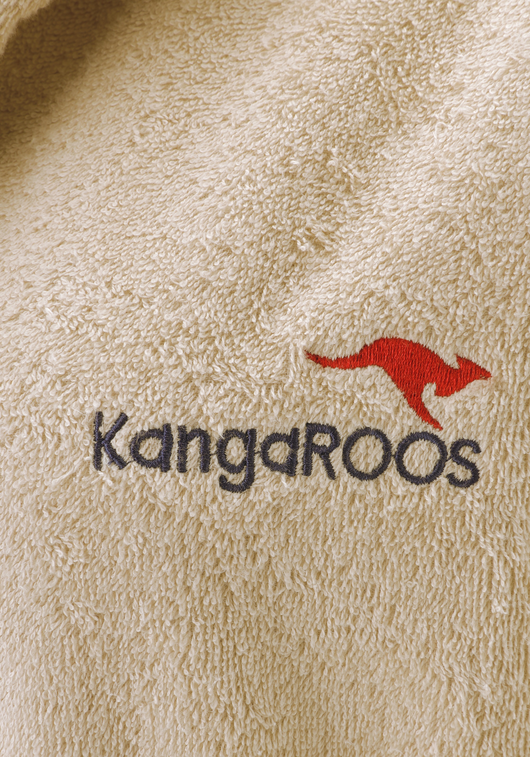 KangaROOS Unisex-Bademantel »Cassidy, für Damen & Herren, Standardlänge & Überlänge« 1 Stk. tlg., mit Taschen, Männer und Frauen, Baumwolle, Reise, Hotel, Sauna, S-3XL