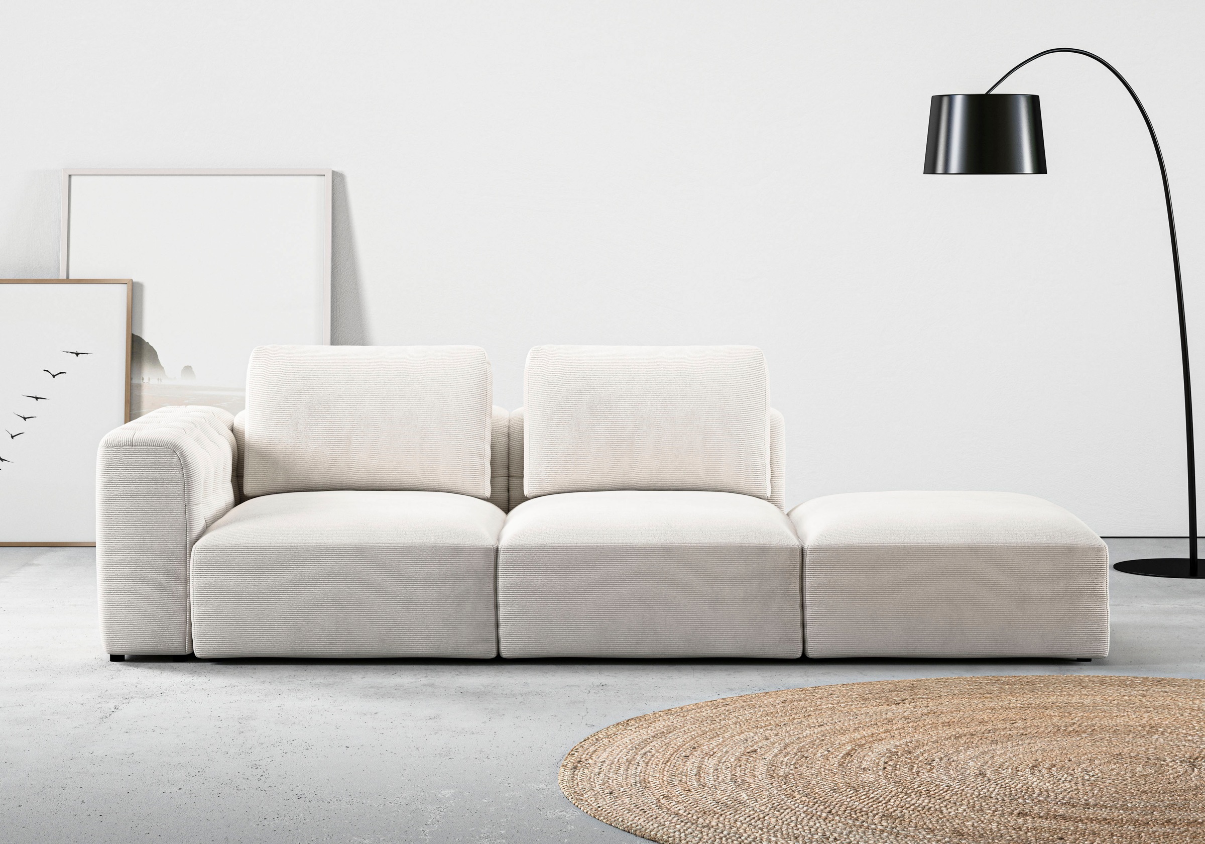 Home affaire Chaiselongue »Cushid« Modul-Sofa, bestehend aus 2-Sitzer und H günstig online kaufen