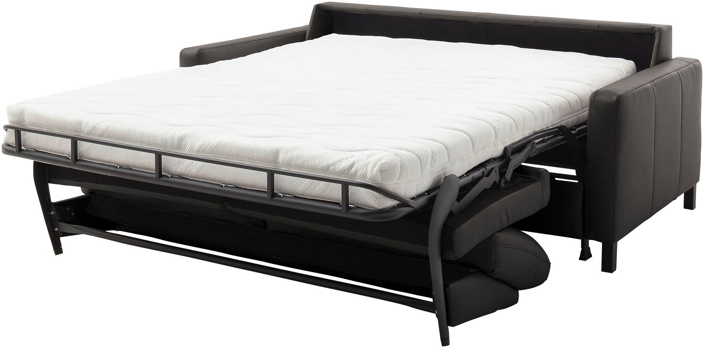 Home affaire Schlafsofa »Calestra, Lederbezug, 2-Sitzer mit Kaltschaummatratze, Breite 168 cm« Längsschläfer mit echter Dauerschläferfunktion & flexibel stellbar