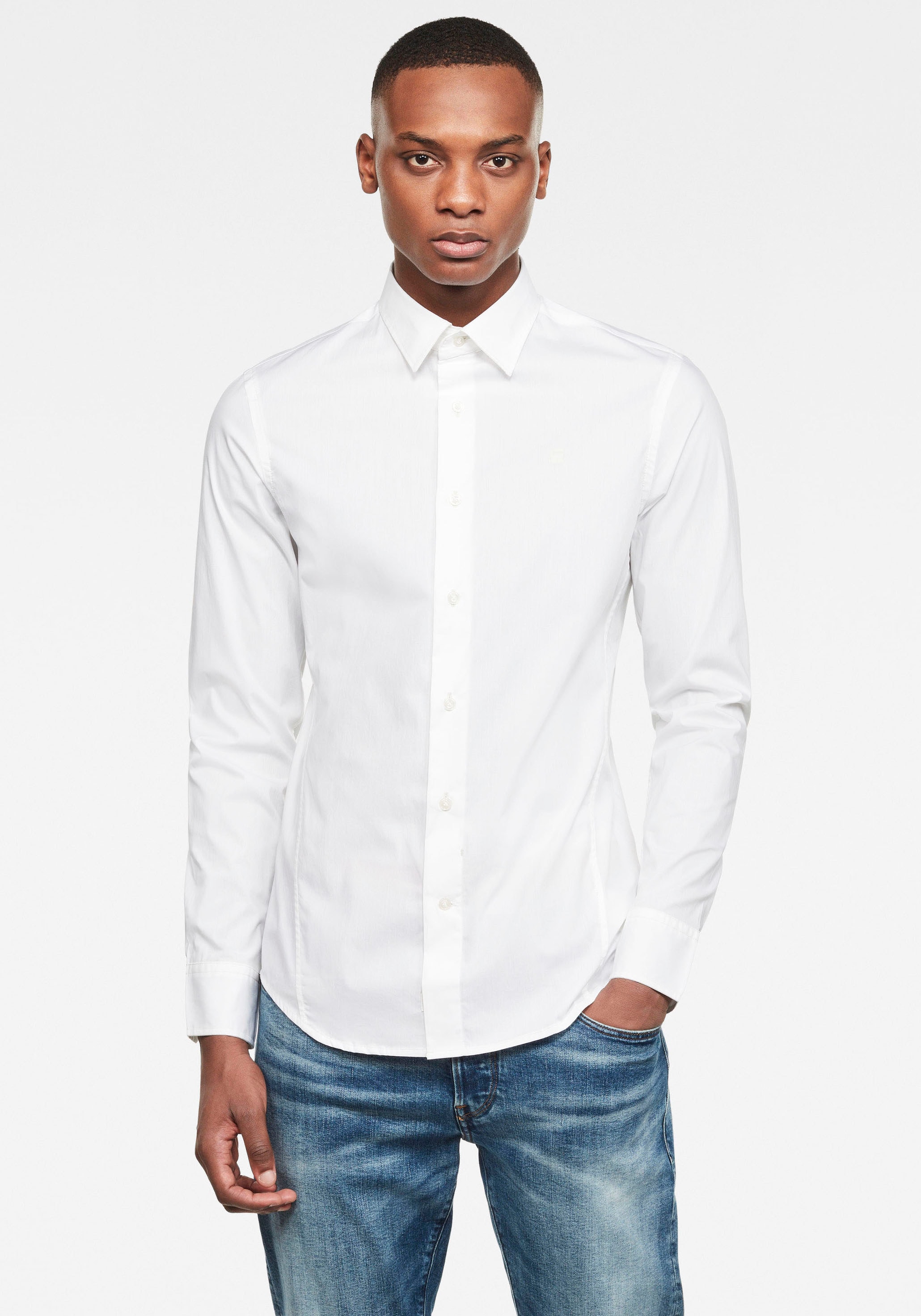 G-STAR Langarmhemd »Dressed Super Slim Hemd«