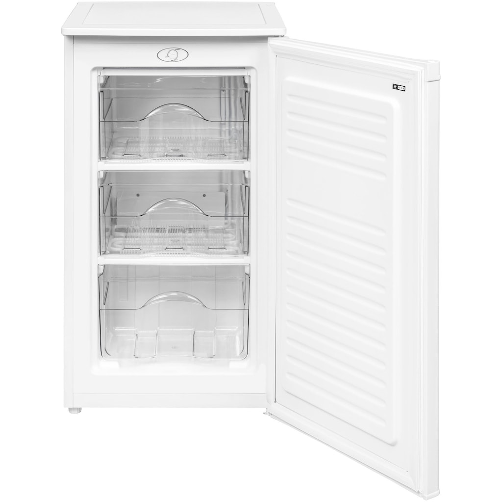 exquisit Gefrierschrank »GS111-040F weiss«, 85 cm hoch, 48 cm breit, 64 L Volumen, 4 Sterne Gefrieren