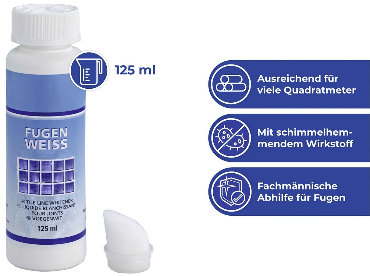 Maximex Bodenwischer-Set »Fugen-Reinigung«, (Set, 3 St.), 2 x Fugenweiß mit Schwammaufträger und Fugenbürste