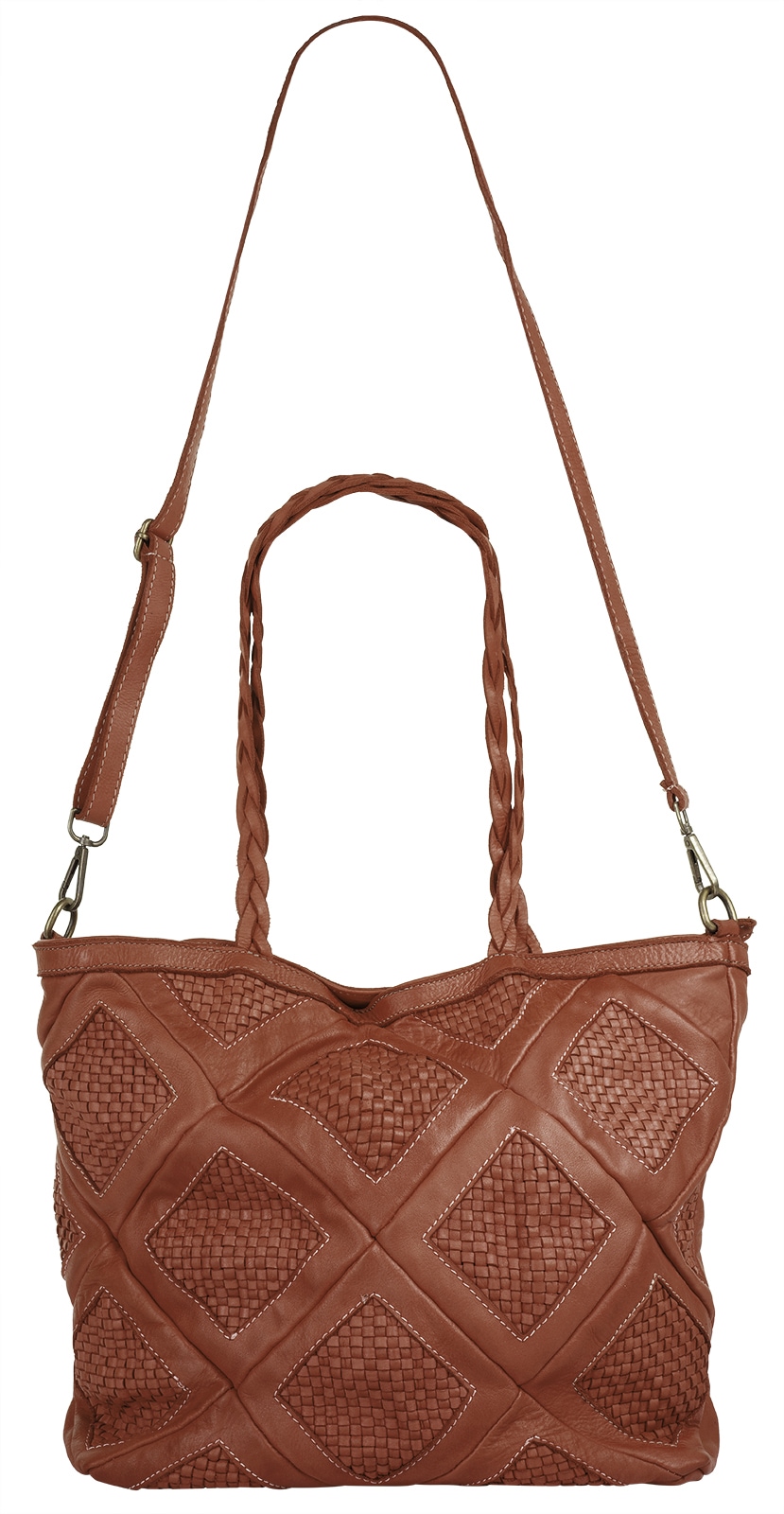 Samantha Look Shopper echt Leder, Made in Italy