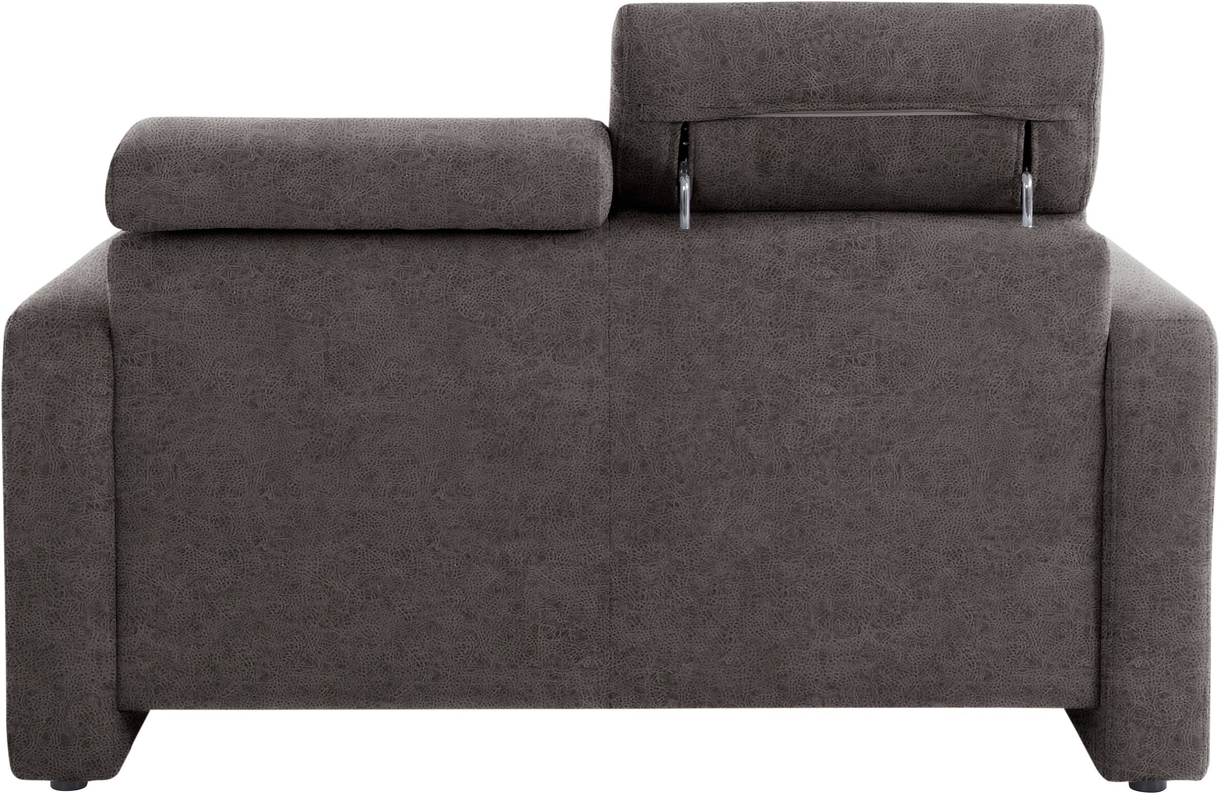 sit&more 2-Sitzer »Bologna«, inklusive Kopfteilverstellung und Federkern