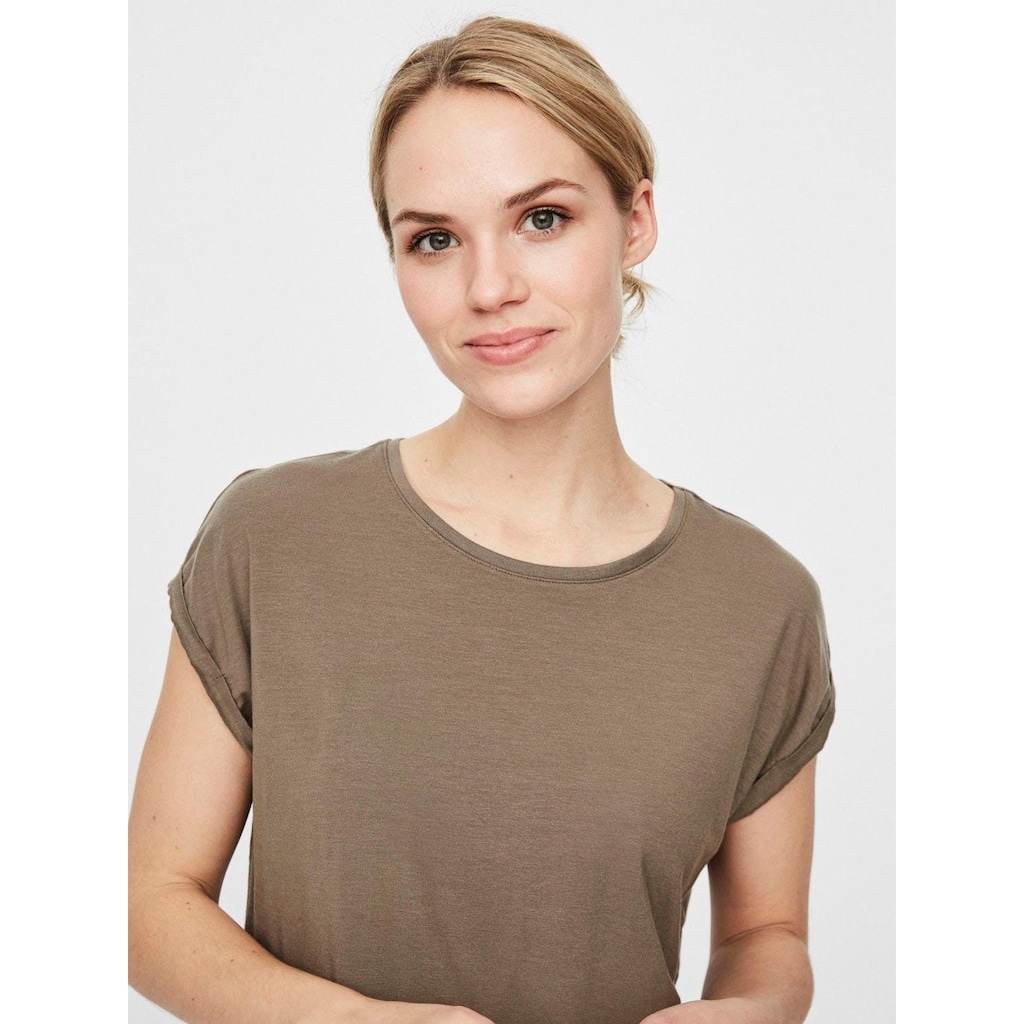 Vero Moda Rundhalsshirt »VMAVA PLAIN«