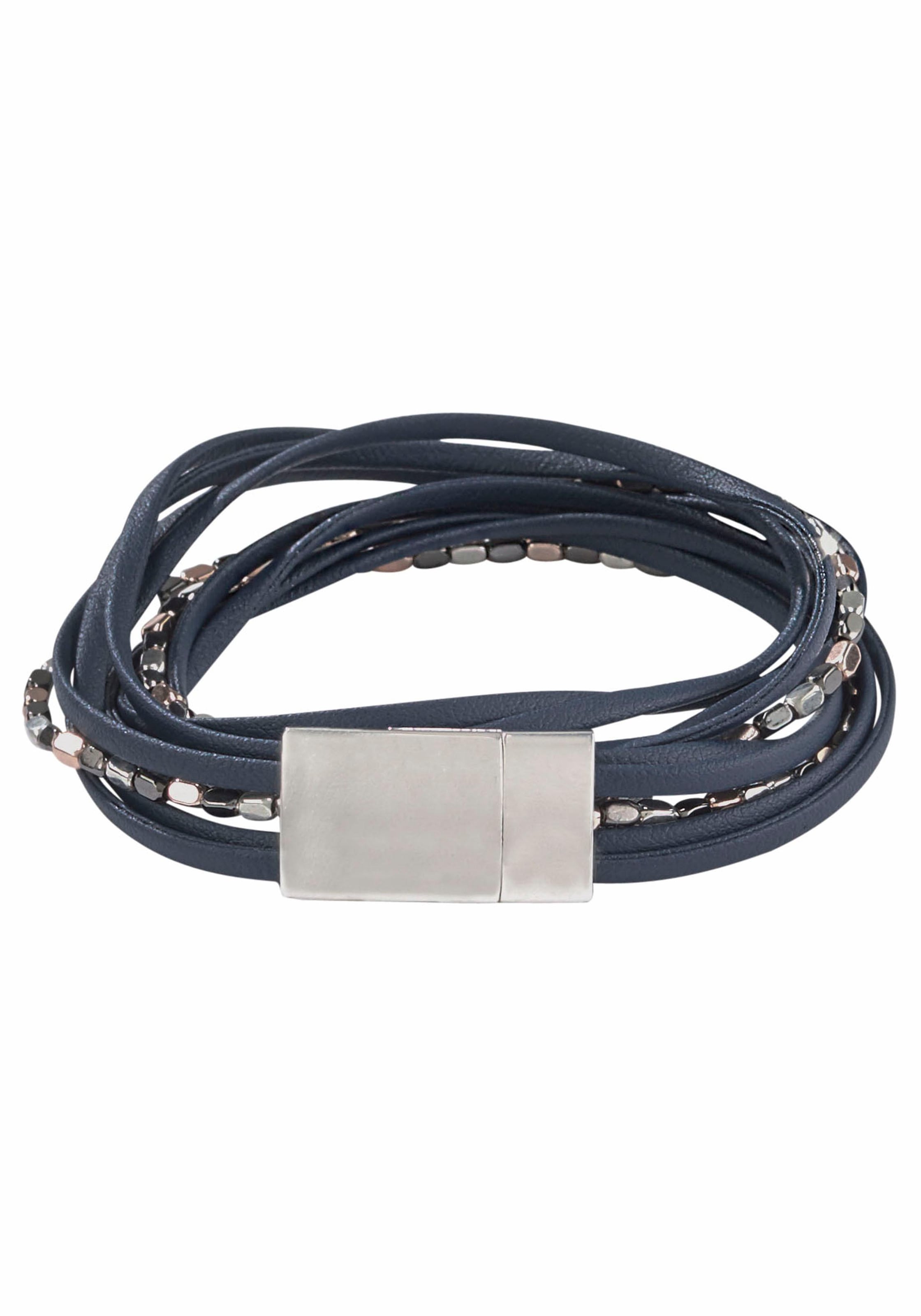 2. Bild von Firetti Wickelarmband »mehrreihig, mit Elementen aus Metall«