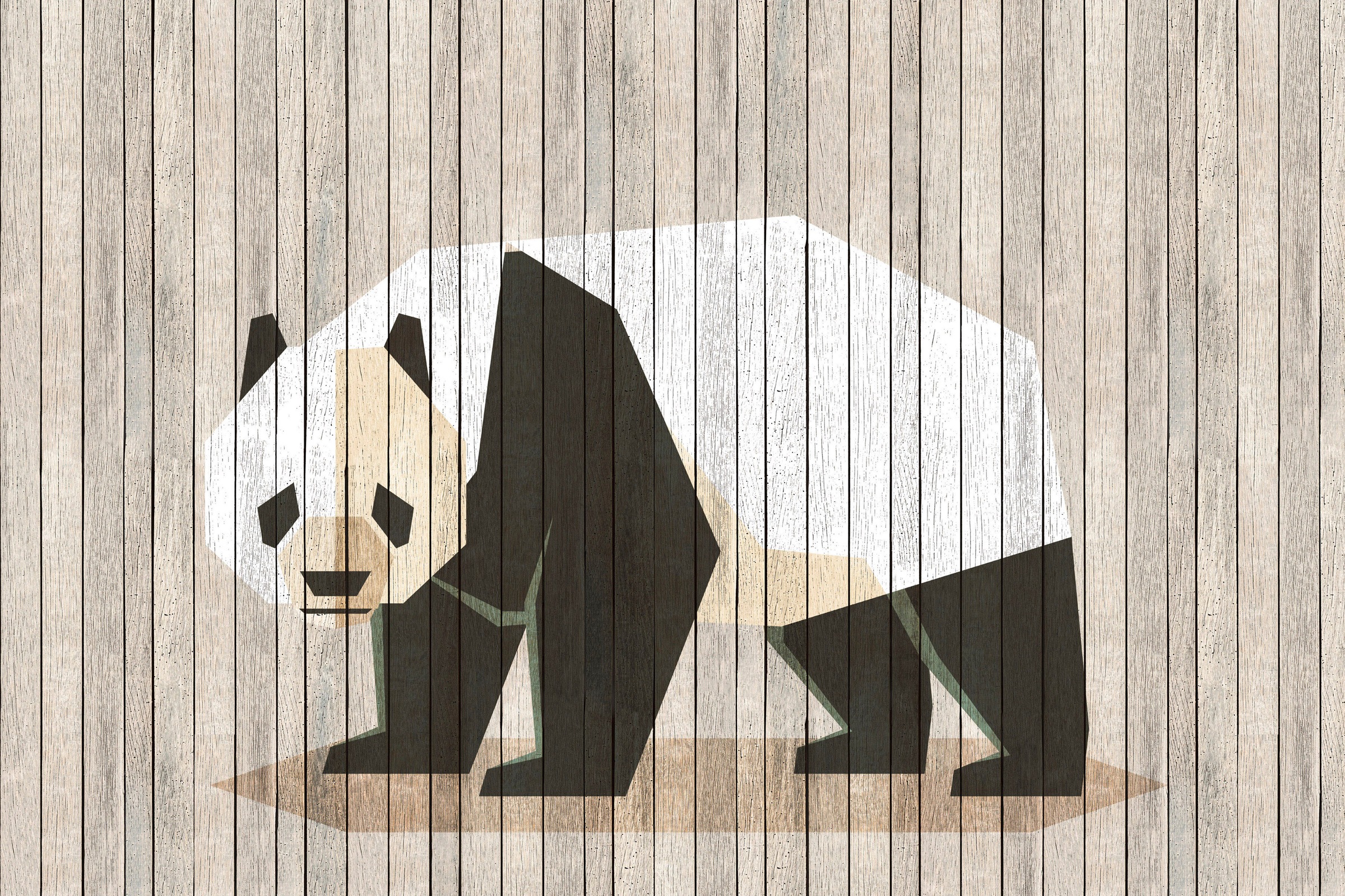 A.S. Création Leinwandbild »born to be wild«, Kunst-Tiere-Kinder, (1 St.), Keilrahmen Bild Holzoptik Tiere Leinwand-Bild Wohnzimmer modern Kinder