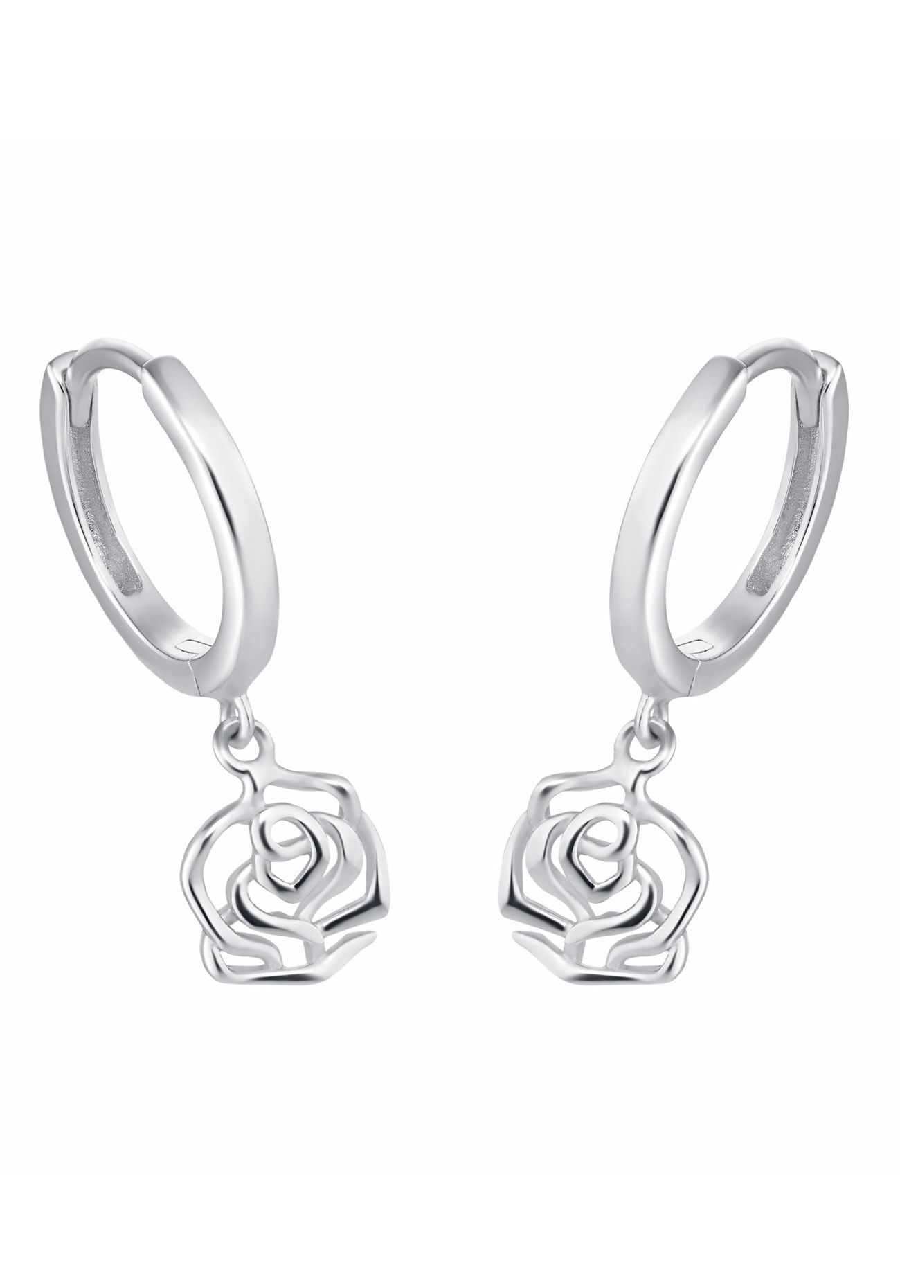 Amor Paar Creolen »Rose«