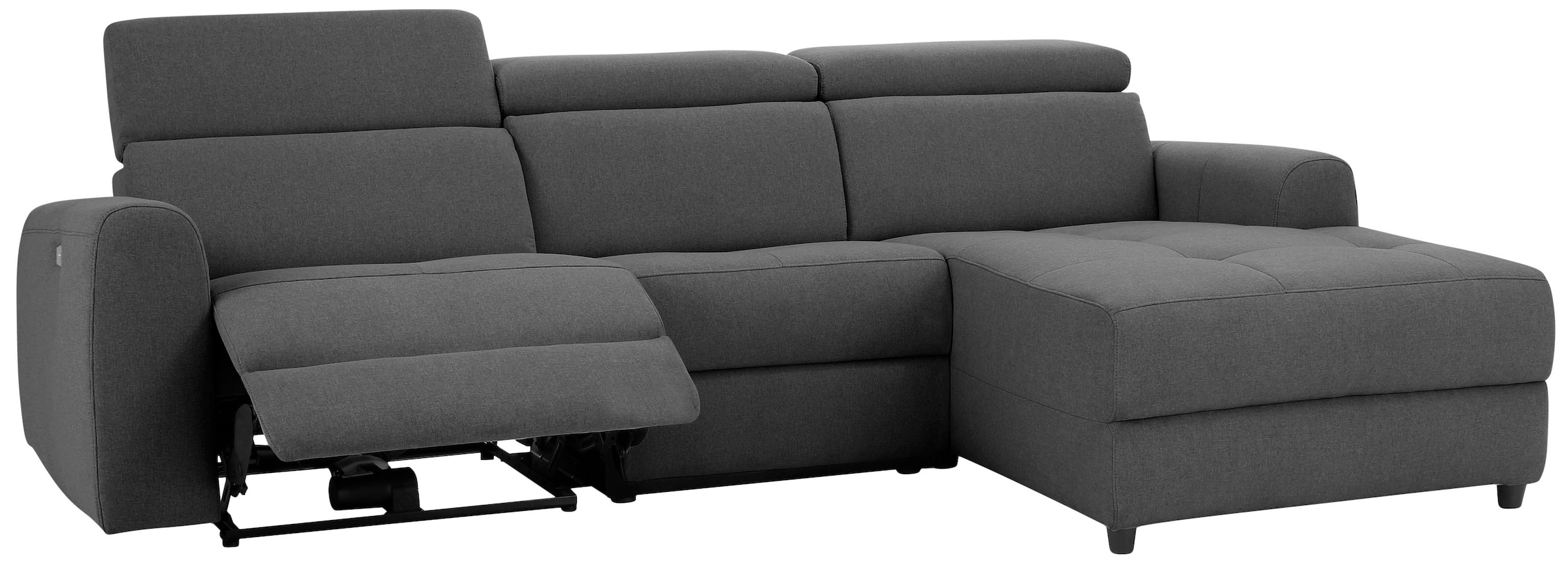 Home affaire Ecksofa »Sentrano, L-Form,«, 275 cm, man. o. elektr. Relaxfunktion und USB/Kopfverstellung