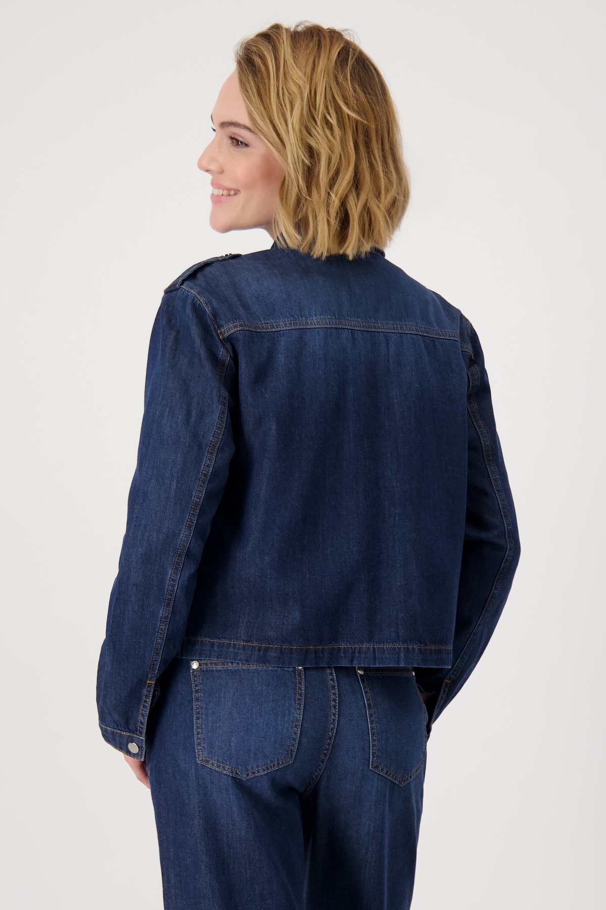 Monari Jeansblazer, mit aufgesetzten Taschen