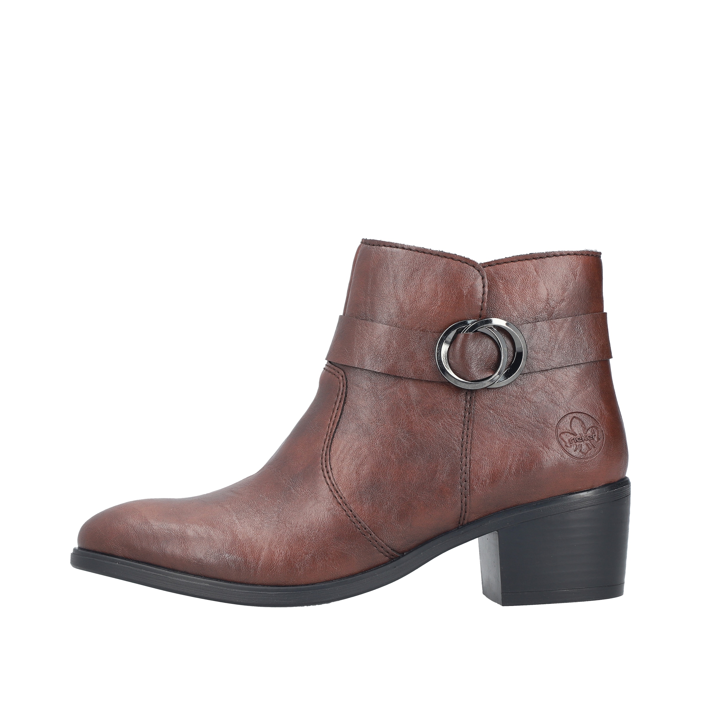 Rieker Stiefelette  Ankleboots, Blockabsatz, mit Innenreißverschluss