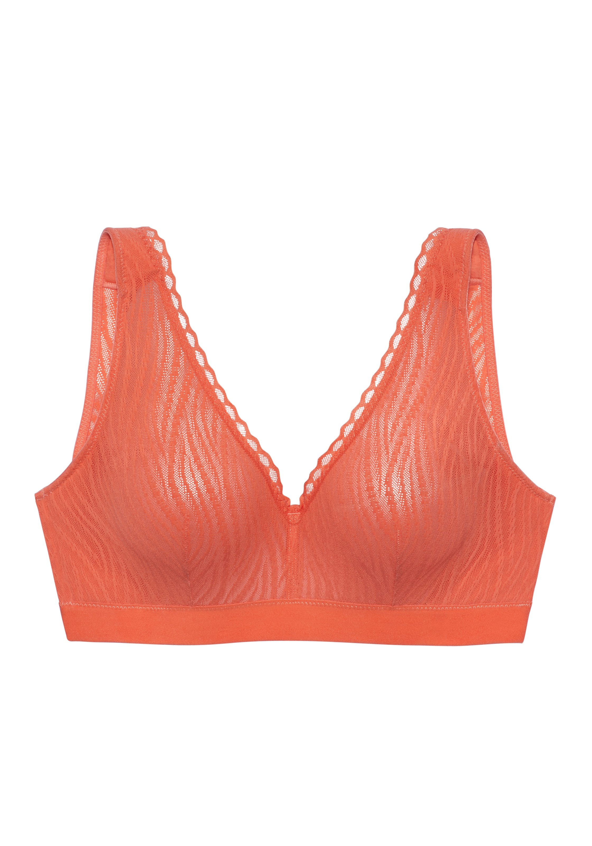 Vivance Entlastungs-BH », Bralette-BH, BH ohne Bügel« aus Spitze mit breiten, wattierten Trägern, bequemer BH, große Größen