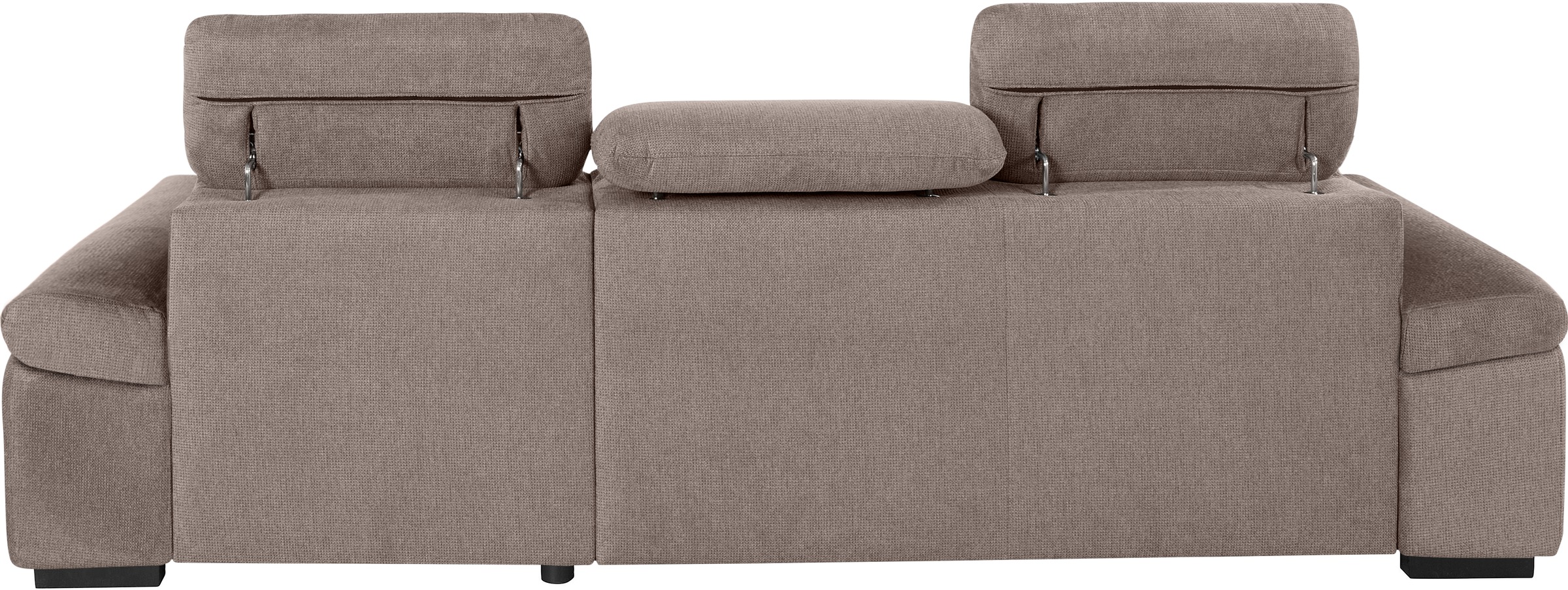 COTTA Ecksofa »Lola L-Form mit Kopfteilfunktion & Hocker«, (Set, mit Hocker), wahlweise mit Bettfunktion, Bettkasten & Armteilverstellung