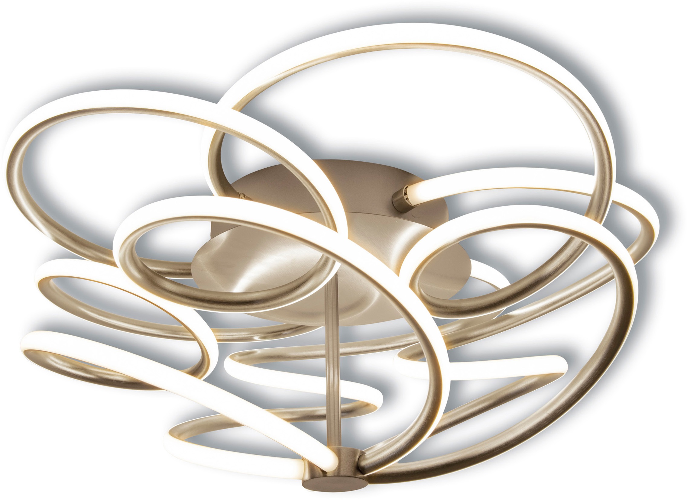 näve LED Deckenleuchte »Rizado« 1 Stk. Warmweiß Effizienzklasse: F, 3-Stufe günstig online kaufen