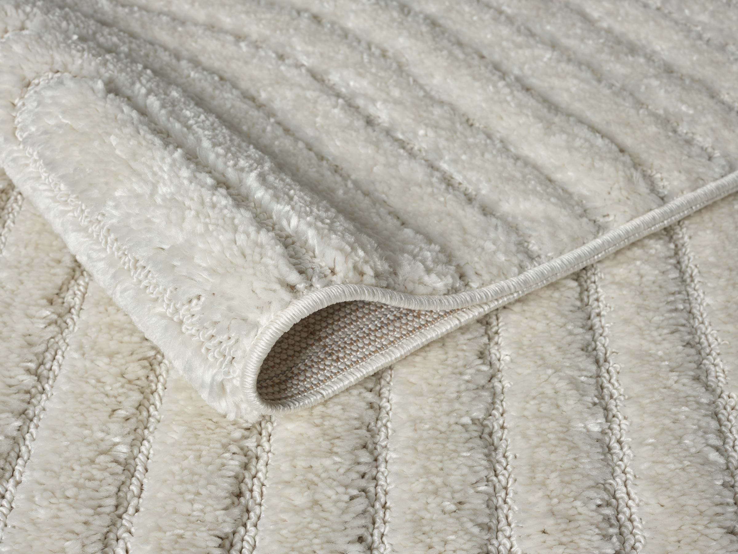 OTTO home Teppich »Jonne«, rechteckig, 20 mm Höhe, Boho Design, 3D Optik, Scandi, Wohnzimmer, Schlafzimmer