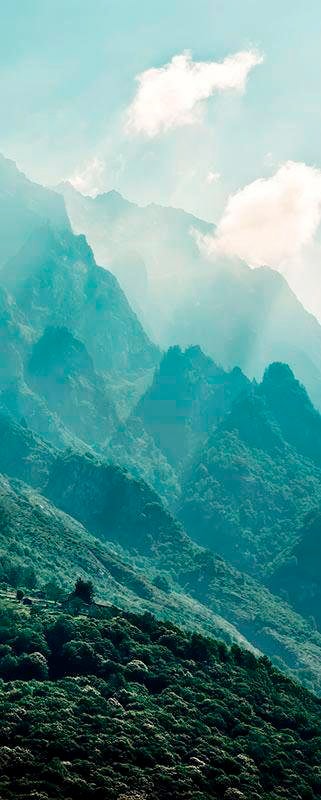 Komar Vliestapete »Digitaldruck Vlies -  The Summit Panel - Größe 100 x 250 cm« bedruckt glatt Wohnzimmer, Schlafzimmer