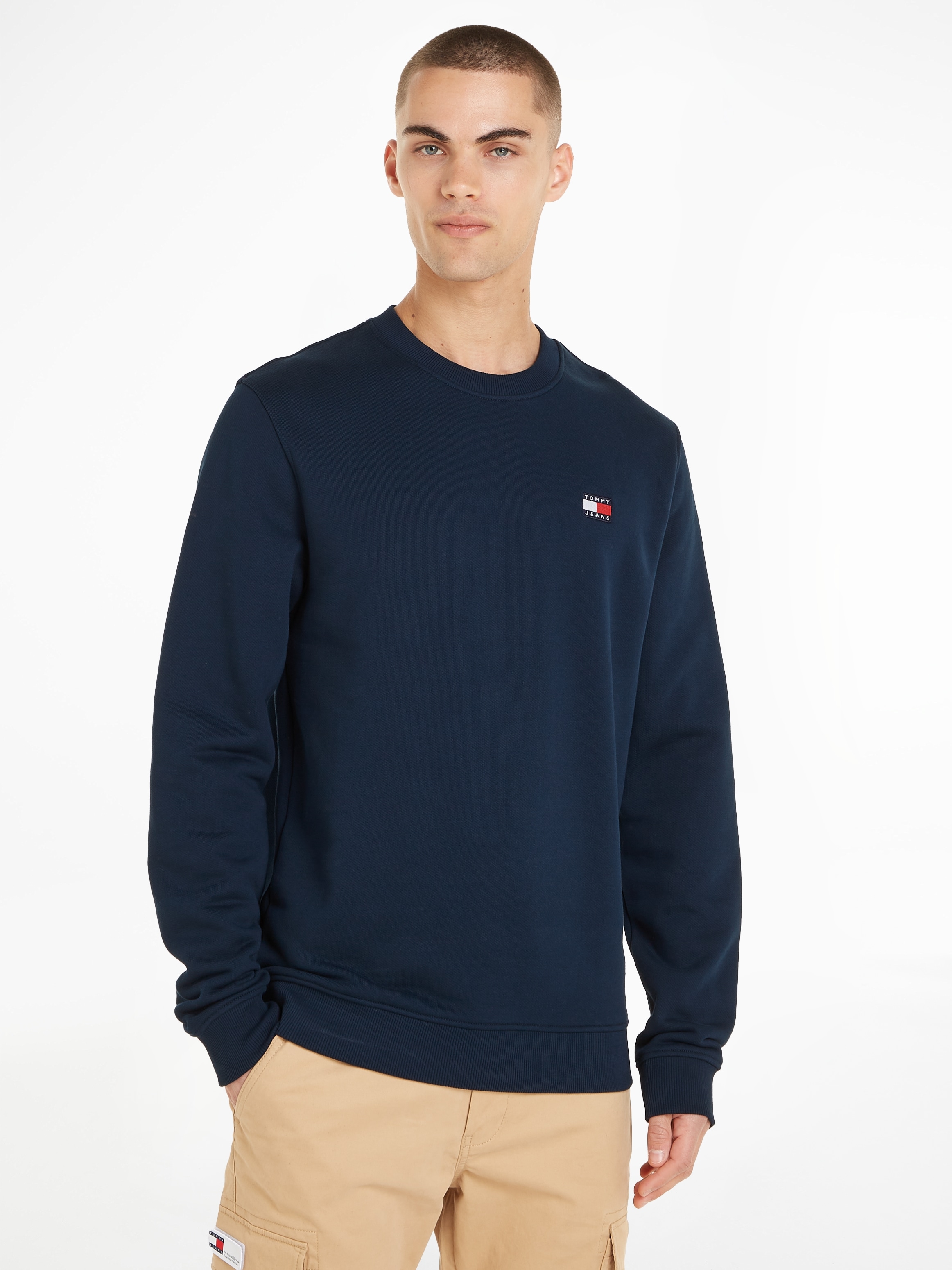Jeans Sweatshirt CREW BADGE EXT«, REG kaufen Tommy Rundhalsausschnitt »TJM online mit