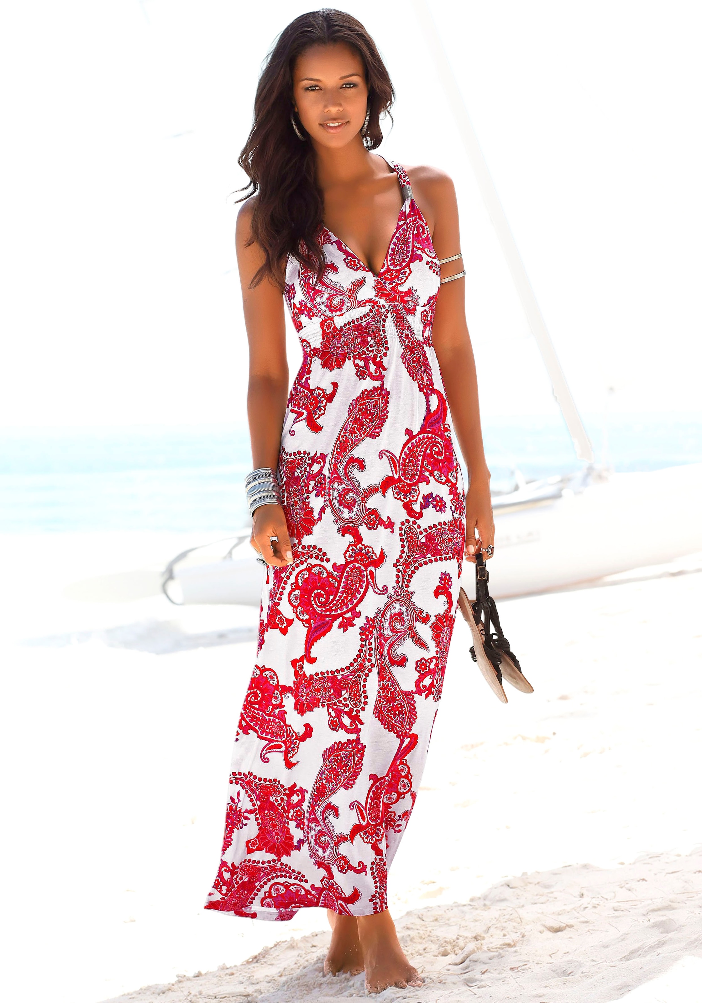 Beachtime Sommerkleid, mit Strandmode, Strandbekleidung kaufen Blumendruck