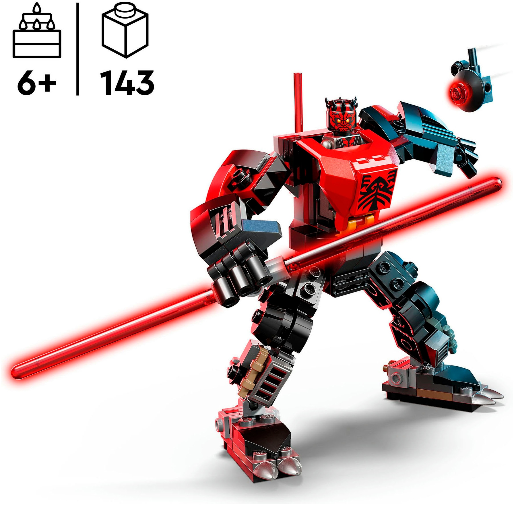 LEGO® Konstruktionsspielsteine »Darth Maul Mech (75411), LEGO Star Wars™«, (143 St.), Made in Europe