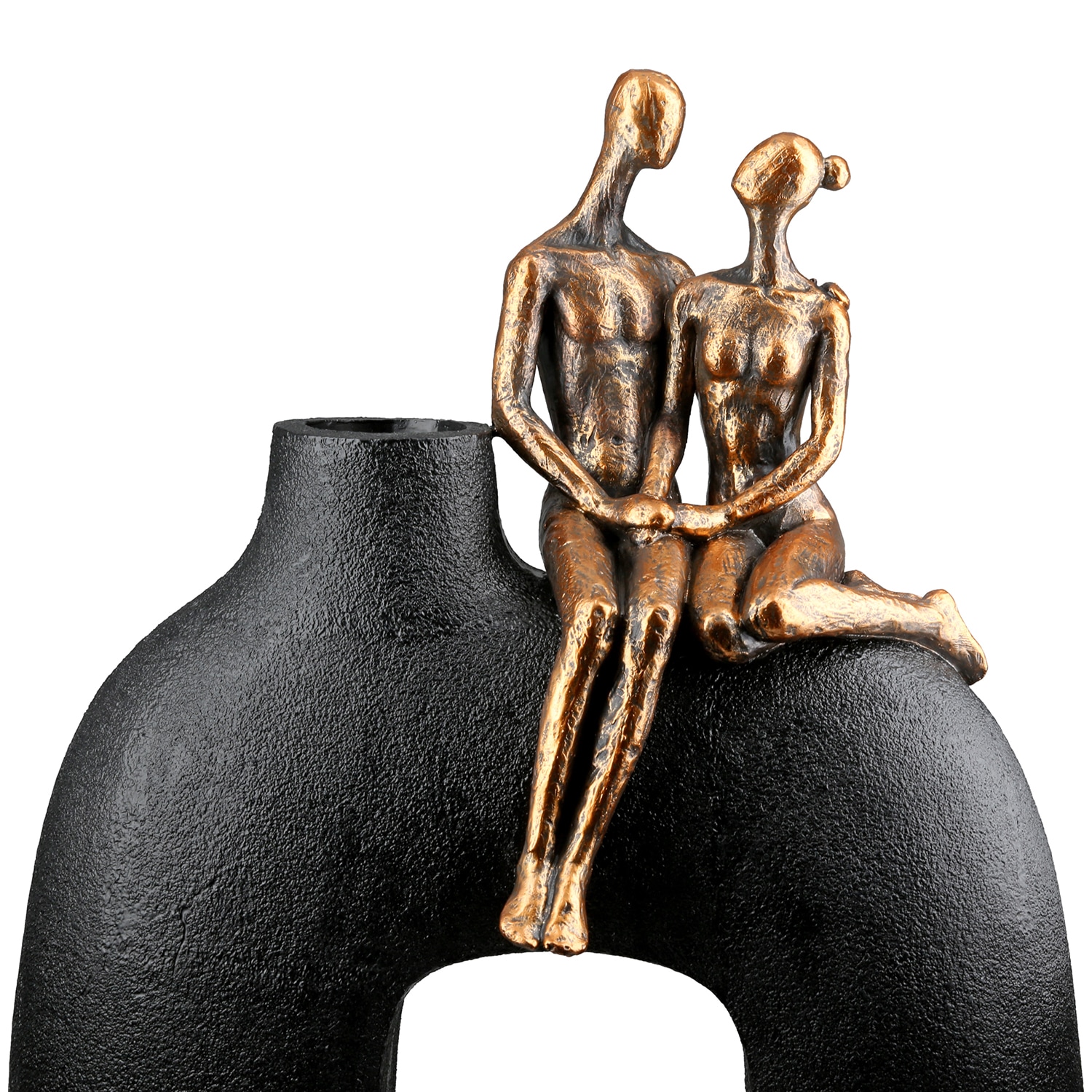 Casablanca by Gilde Tischvase »Vase Frau; Mann Movement schwarz H. 25,5 cm« günstig online kaufen