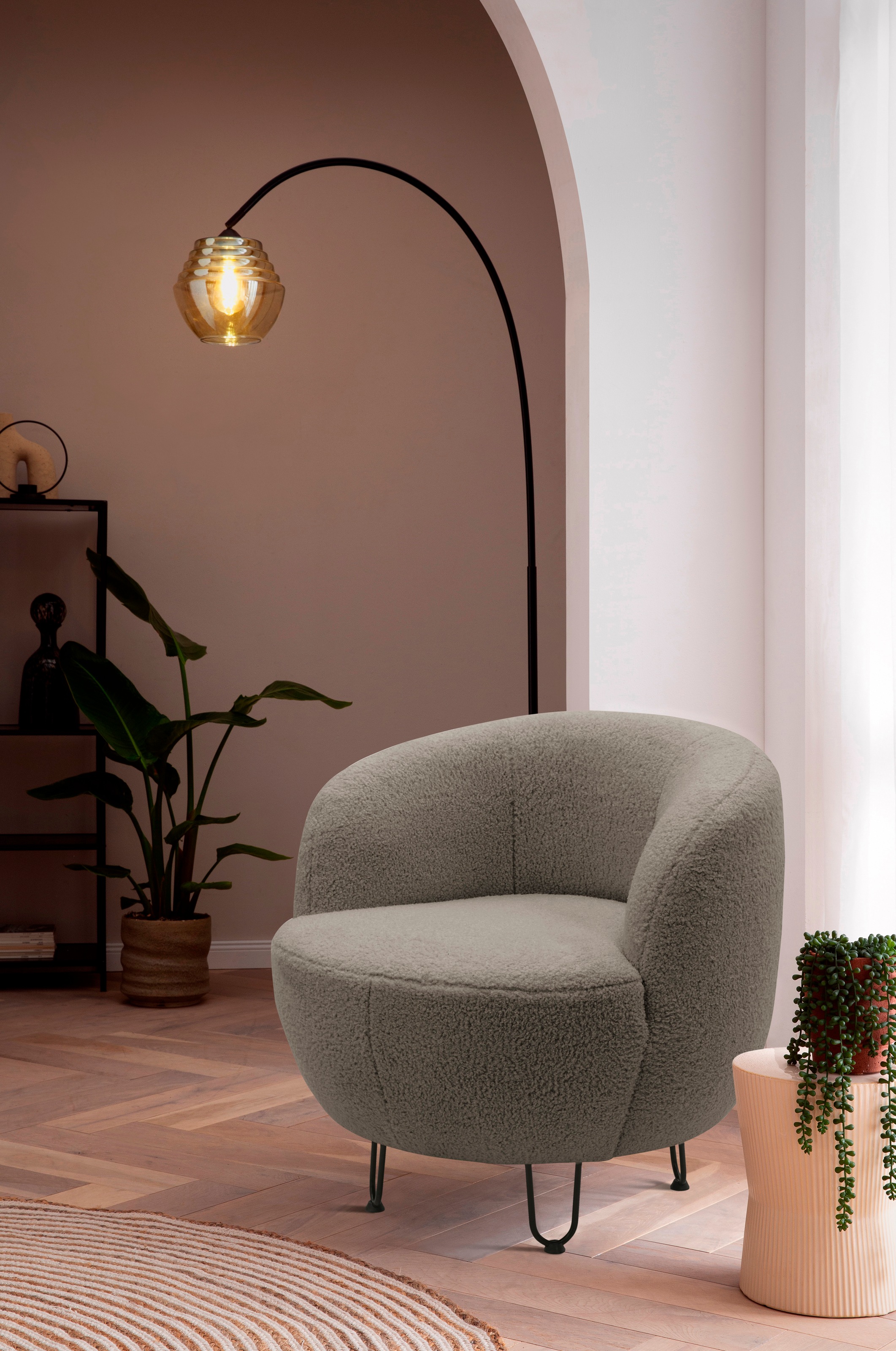 Home affaire Sessel »Anjuli Lieferzeit nur 2 Wochen« Runde Form, perfektes günstig online kaufen