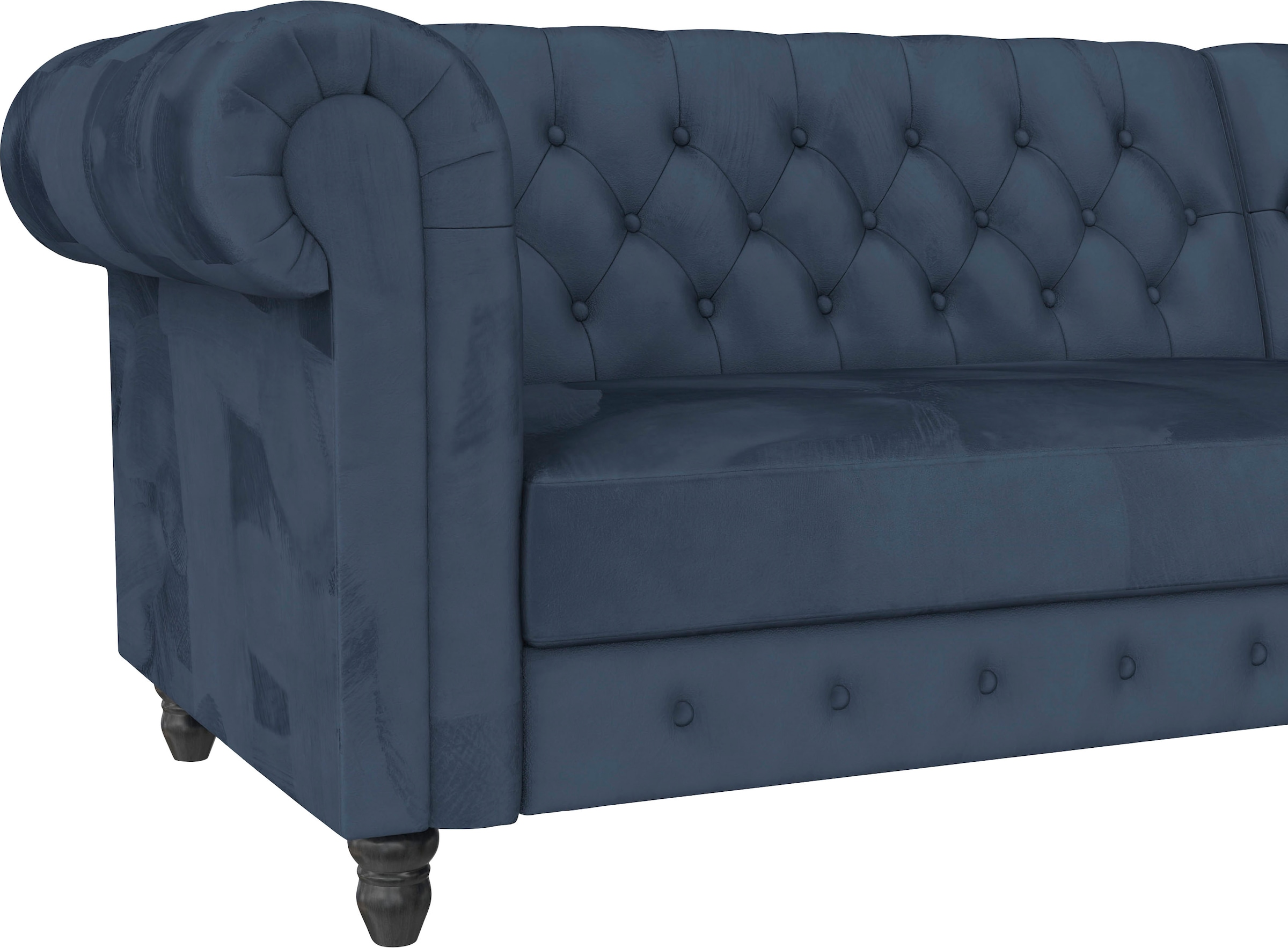 Dorel Home Ecksofa »Felix, L-Form, 241 cm (Liegefl.108x195 cm), Recamiere tauschbar,«, verstellb. Rückenlehne, Bett-Funktion, Velours, Kunstleder, Vintage