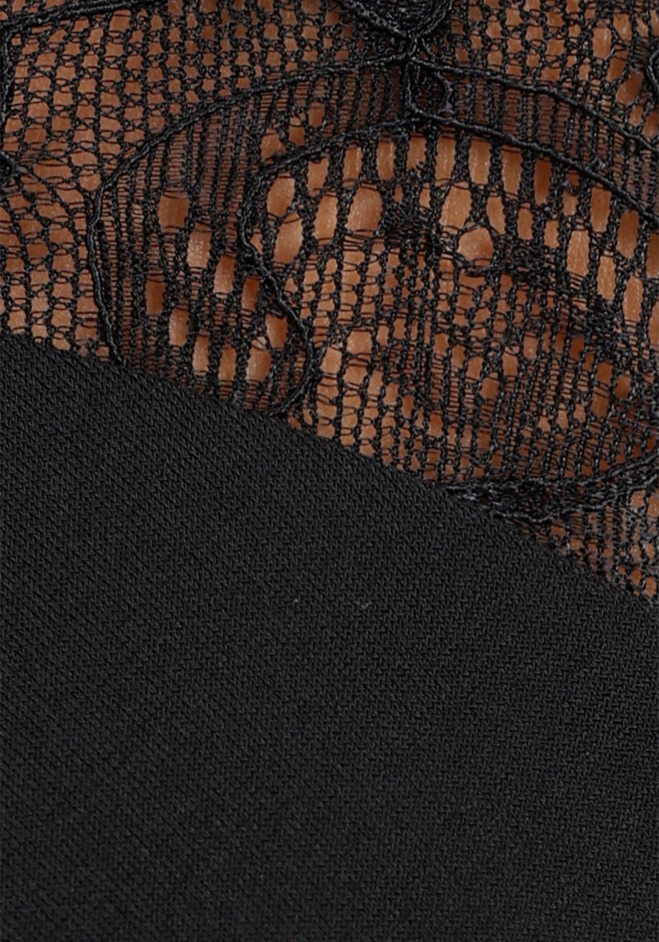 Jerseykleid, und Spitzenärmeln bestellen geknotetem online Melrose Ausschnitt feinen mit