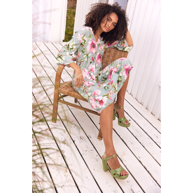 Aniston CASUAL Tunikakleid, mit fantasievollem Blumendruck online kaufen