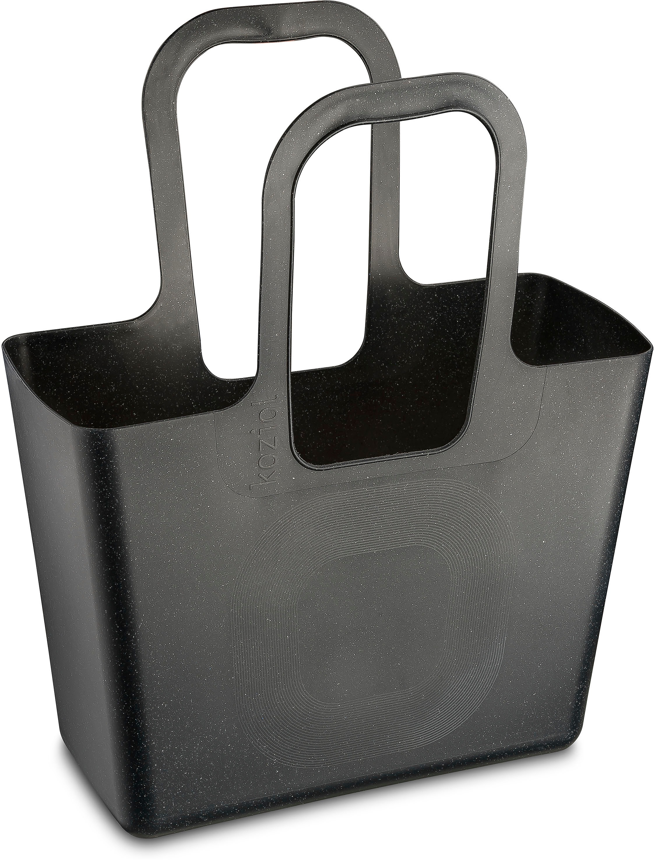 KOZIOL Shopper »XL« Kunststoff, 100% recycelbar, melaminfrei, 100% CO² neutral produziert! coal B/H/T: 44 cm x 54 cm x 21,5 cm