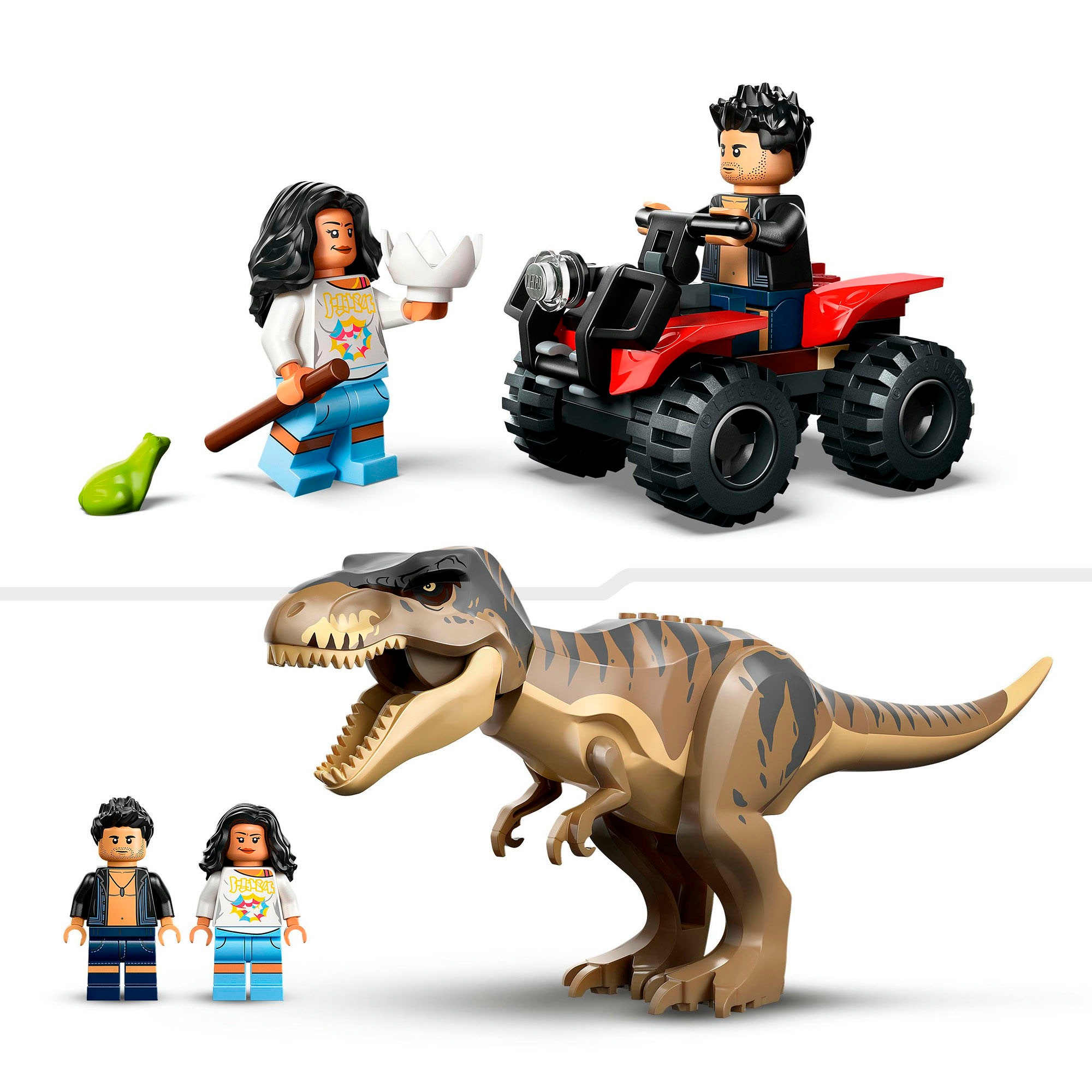 LEGO® Konstruktionsspielsteine »Flucht vor dem T.Rex (76975), LEGO Jurassic World«, (199 St.), Made in Europe