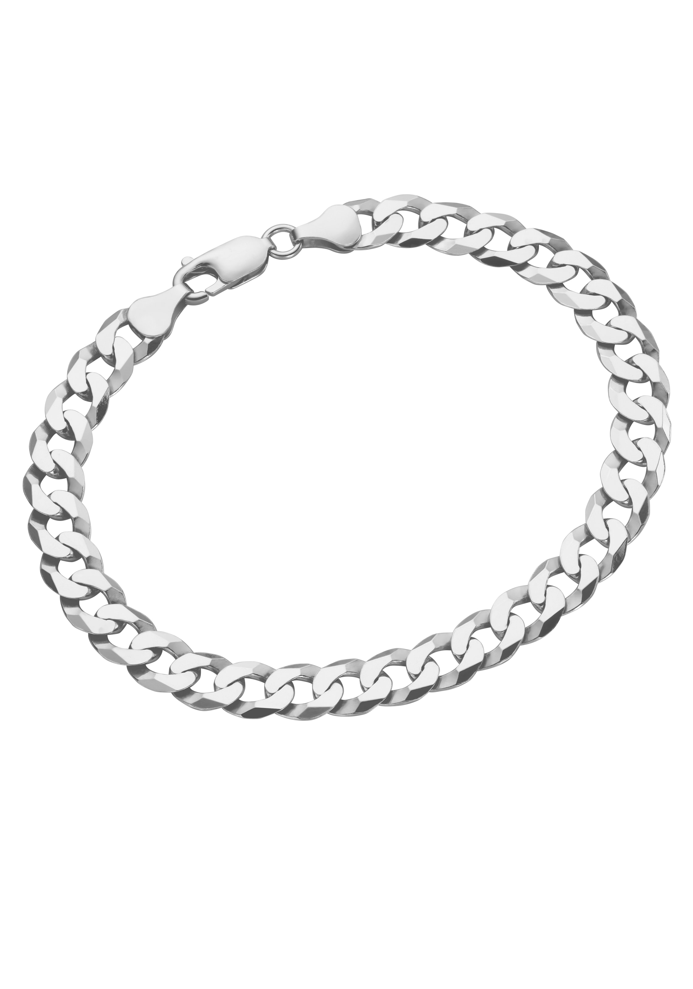 Firetti Silberarmband »Schmuck Panzerkette, online diamantiert, 7 Geschenk, kaufen rhodiniert« mm