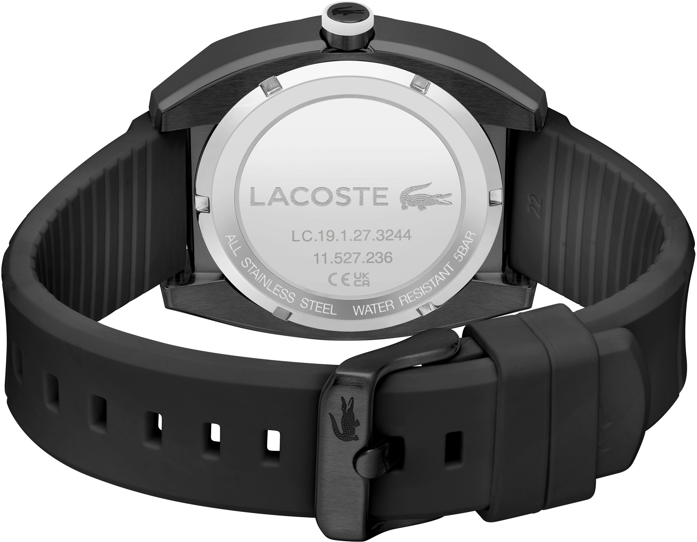 Lacoste Quarzuhr »SPRINT«, Armbanduhr, Herrenuhr, Mineralglas, Silikonarmband