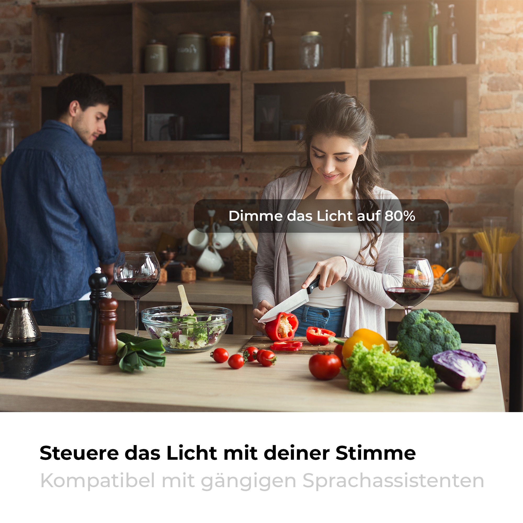 B.K.Licht LED Deckenleuchte »WiFi CCT LED Deckenleuchte mit App-Steuerung«, 1 flammig, Leuchtmittel LED-Modul | LED fest integriert, Inkl. Nachtlichtfunktion, Timerfunktion Memoryfunktion, Farbwechsel