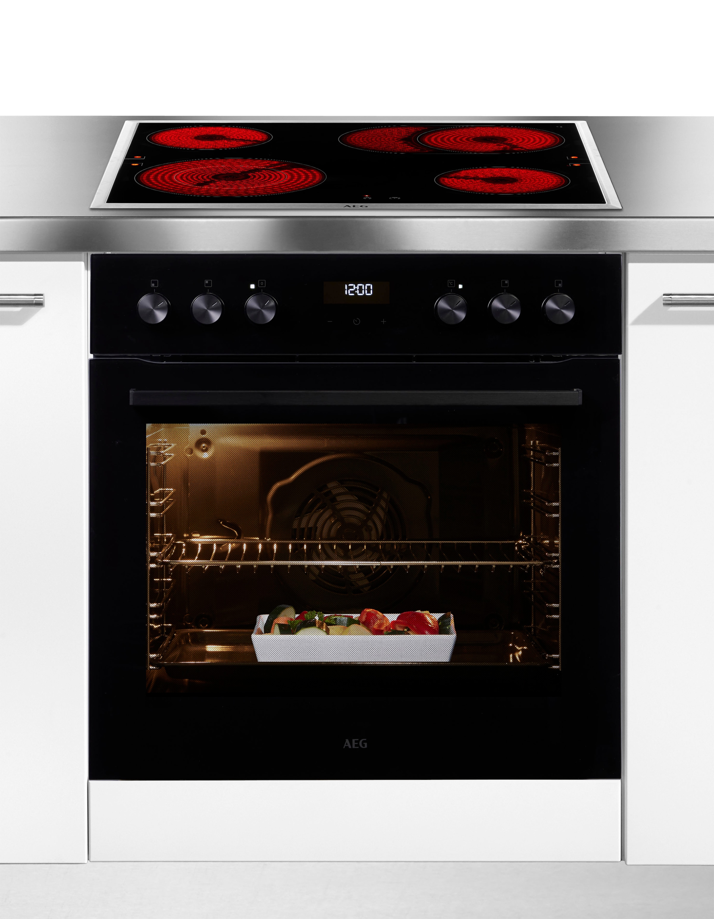 AEG Elektro-Herd-Set Serie 5000 »HH24HSB«, Aqua Clean, Multilevel Cooking