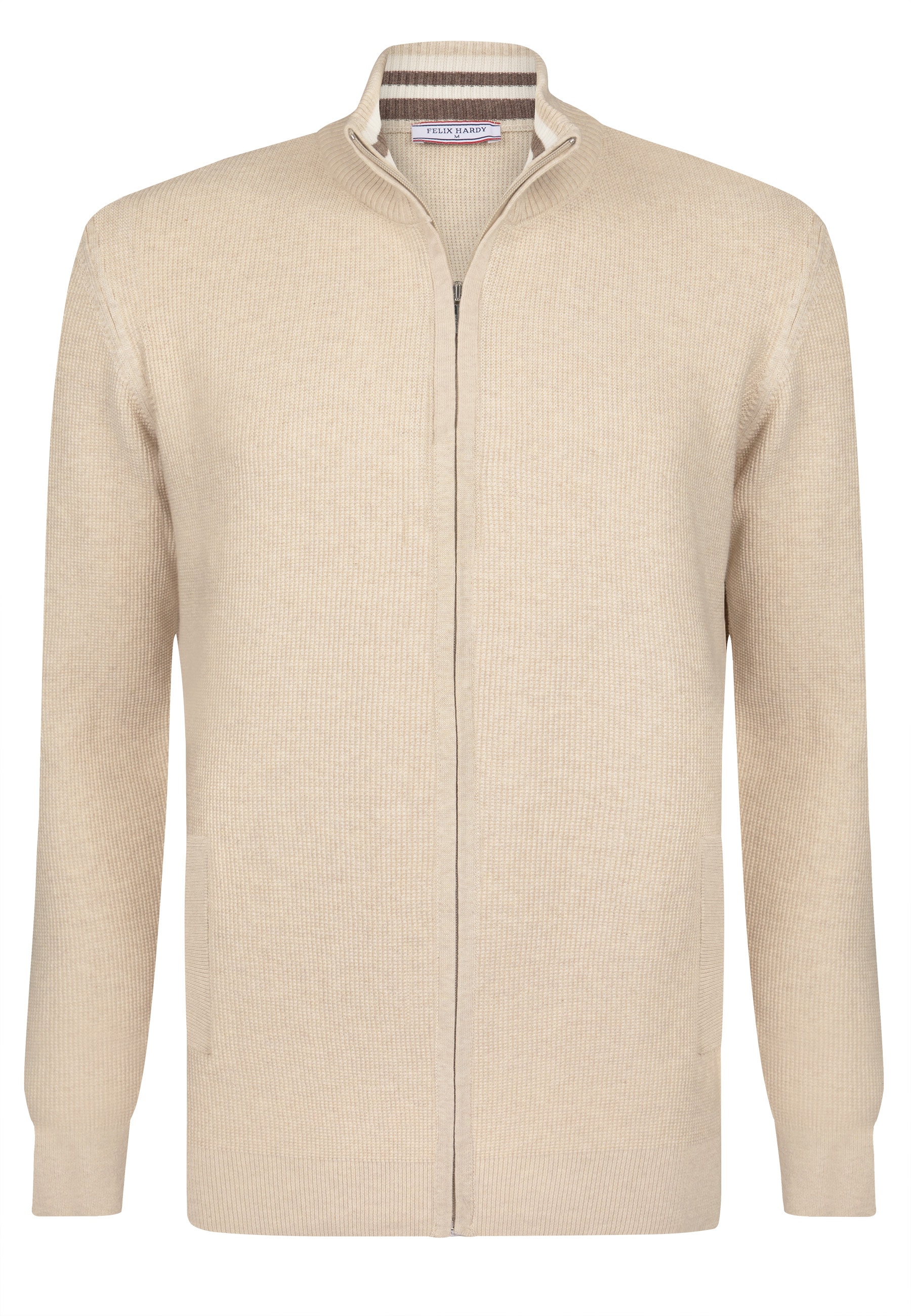 Felix Hardy Strickjacke »Strickjacke mit durchgehendem Reißverschluss«