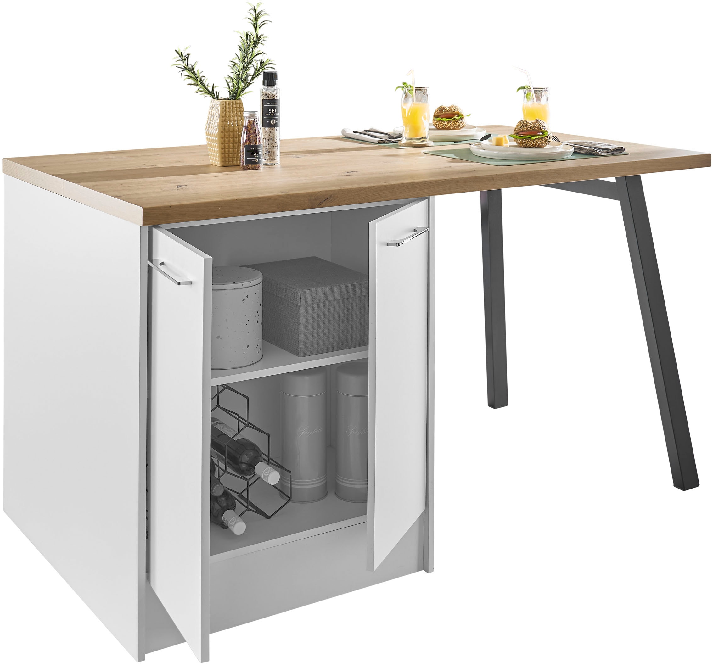 BASIC by Balculina Kücheninsel »Turin«, Breite 150cm