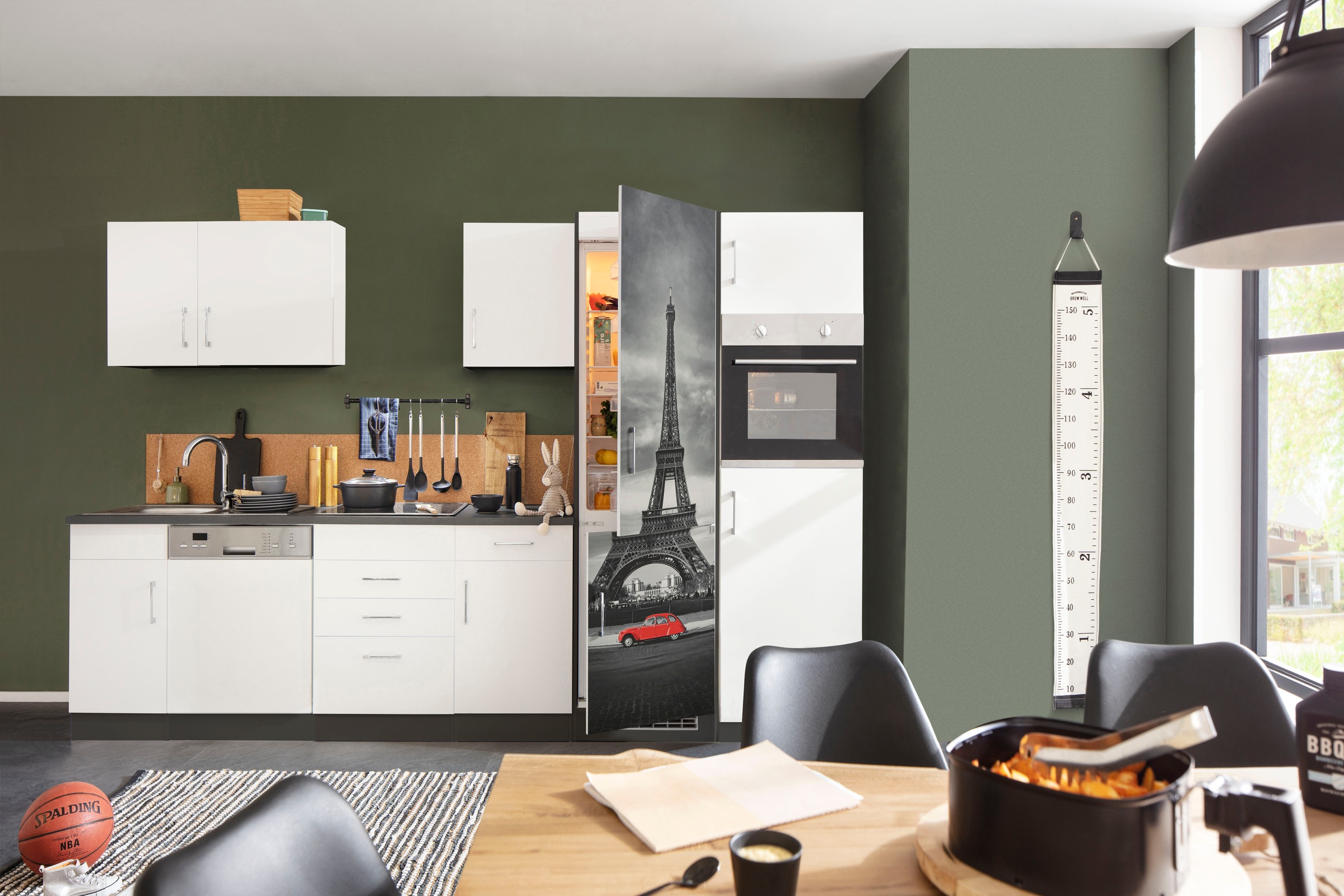 HELD MÖBEL Küchenzeile »Paris«, ohne E-Geräte, Breite 330 cm